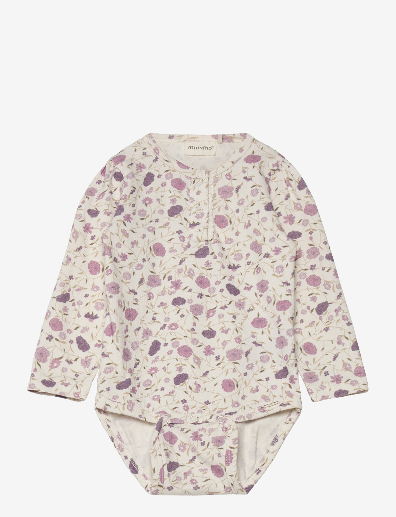 Minymo - Body LS AOP - julegaver under 300kr - eggnog - 0