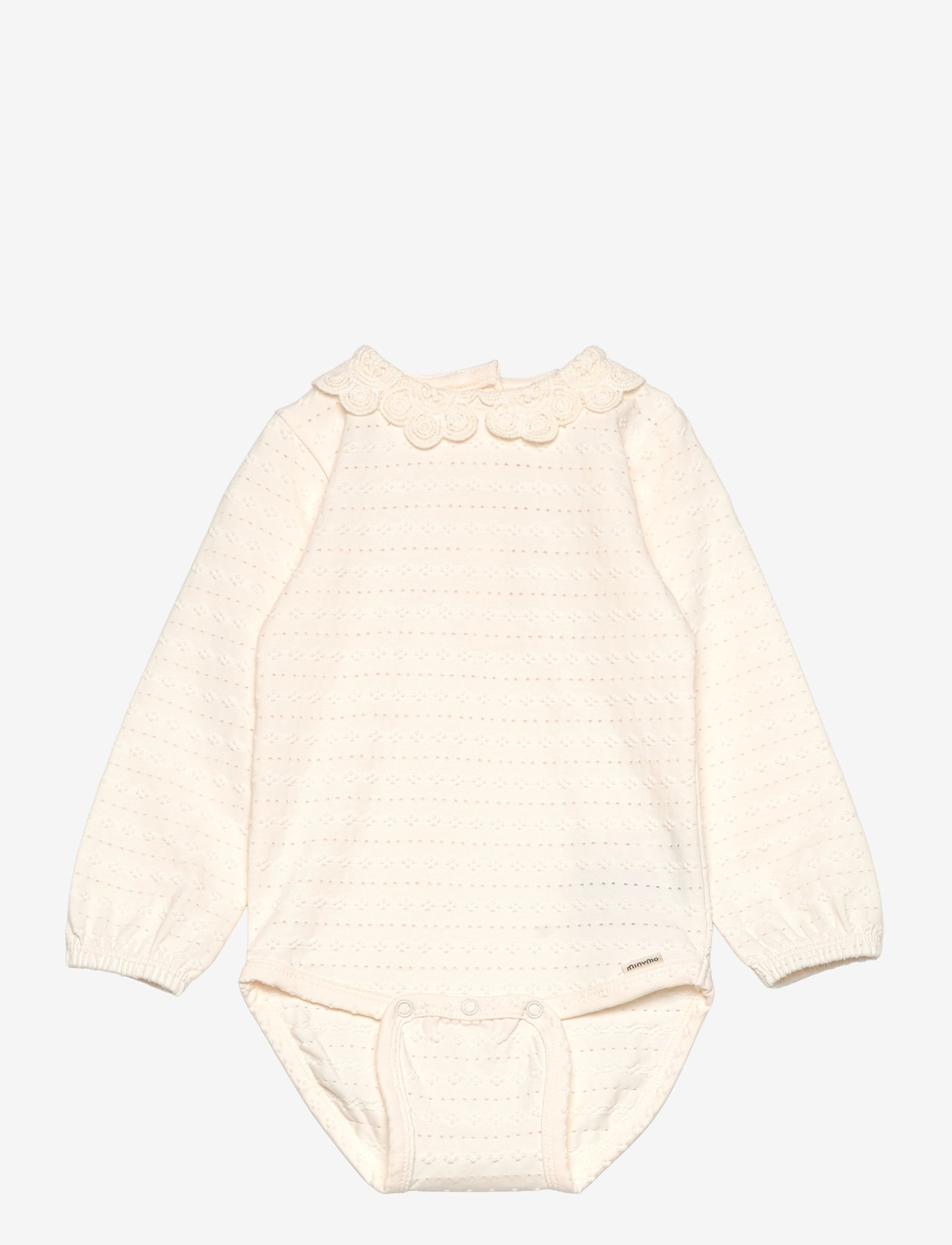 Minymo - Body LS Jacquard - eggnog - 0