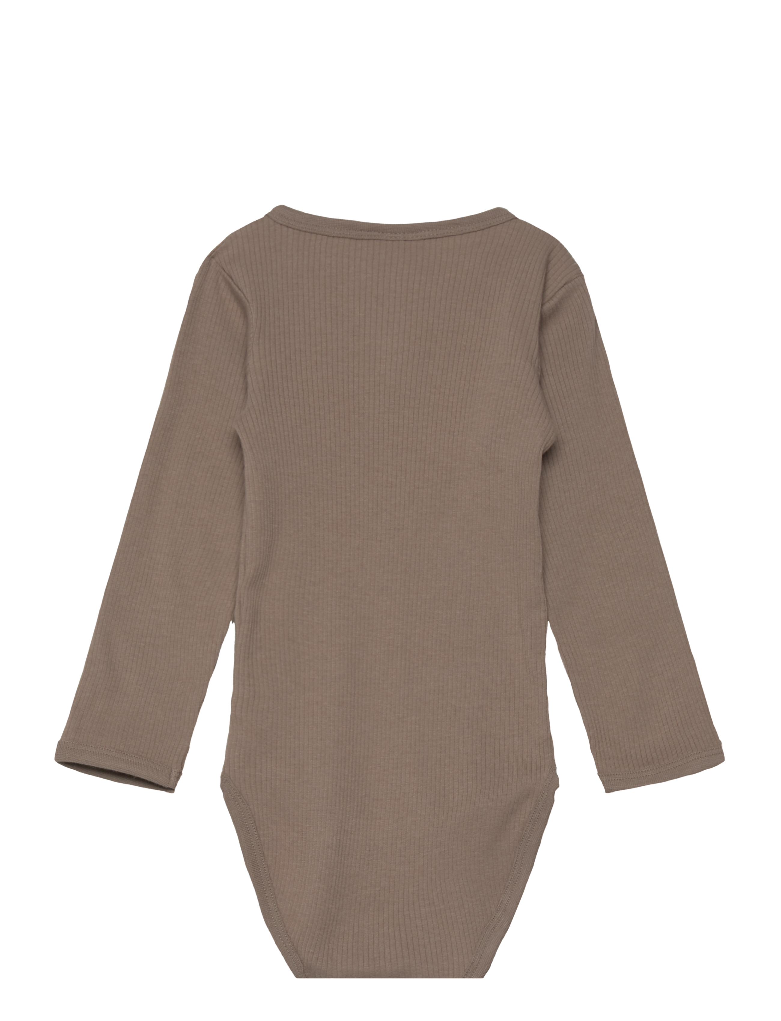 Minymo - Body LS Rib - taupe gray - 1