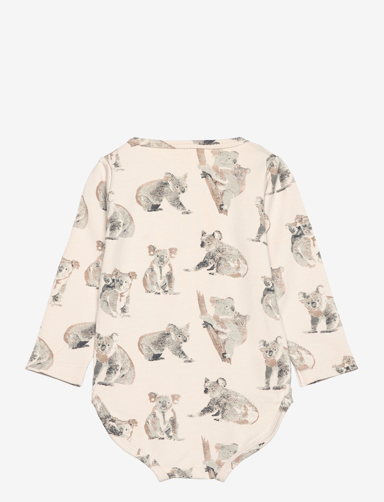 Minymo - Body LS AOP Sweat - langärmelige bodys - moonbeam - 1