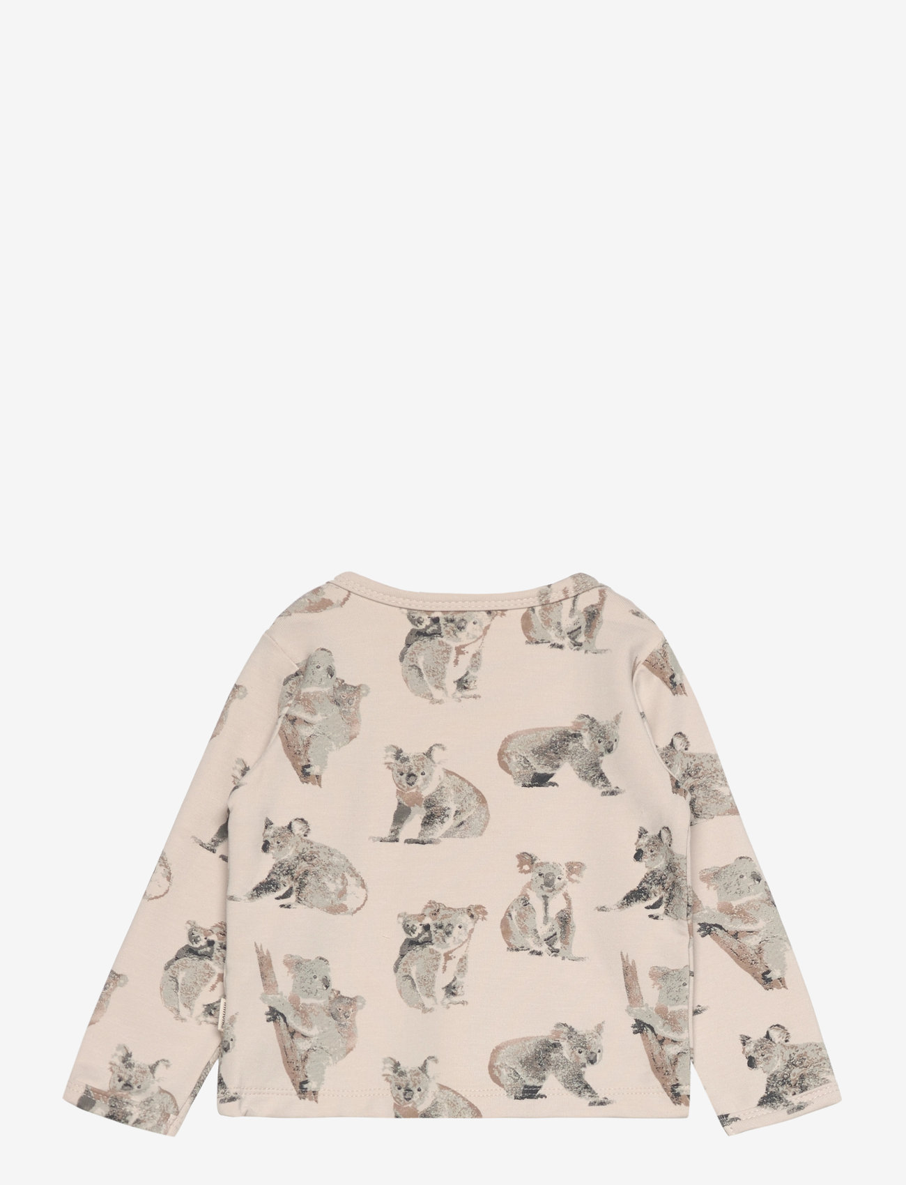 Minymo - T-shirt LS AOP Sweat - long-sleeved t-shirts - moonbeam - 1