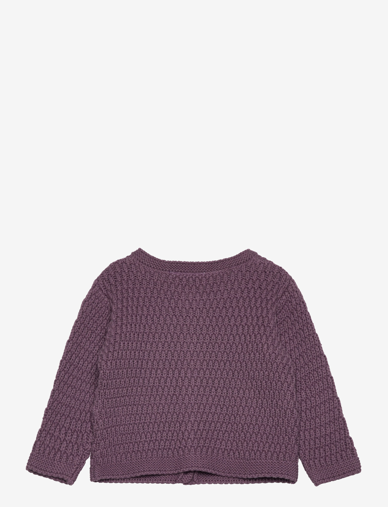 Minymo - Cardigan Knit - black plum - 1