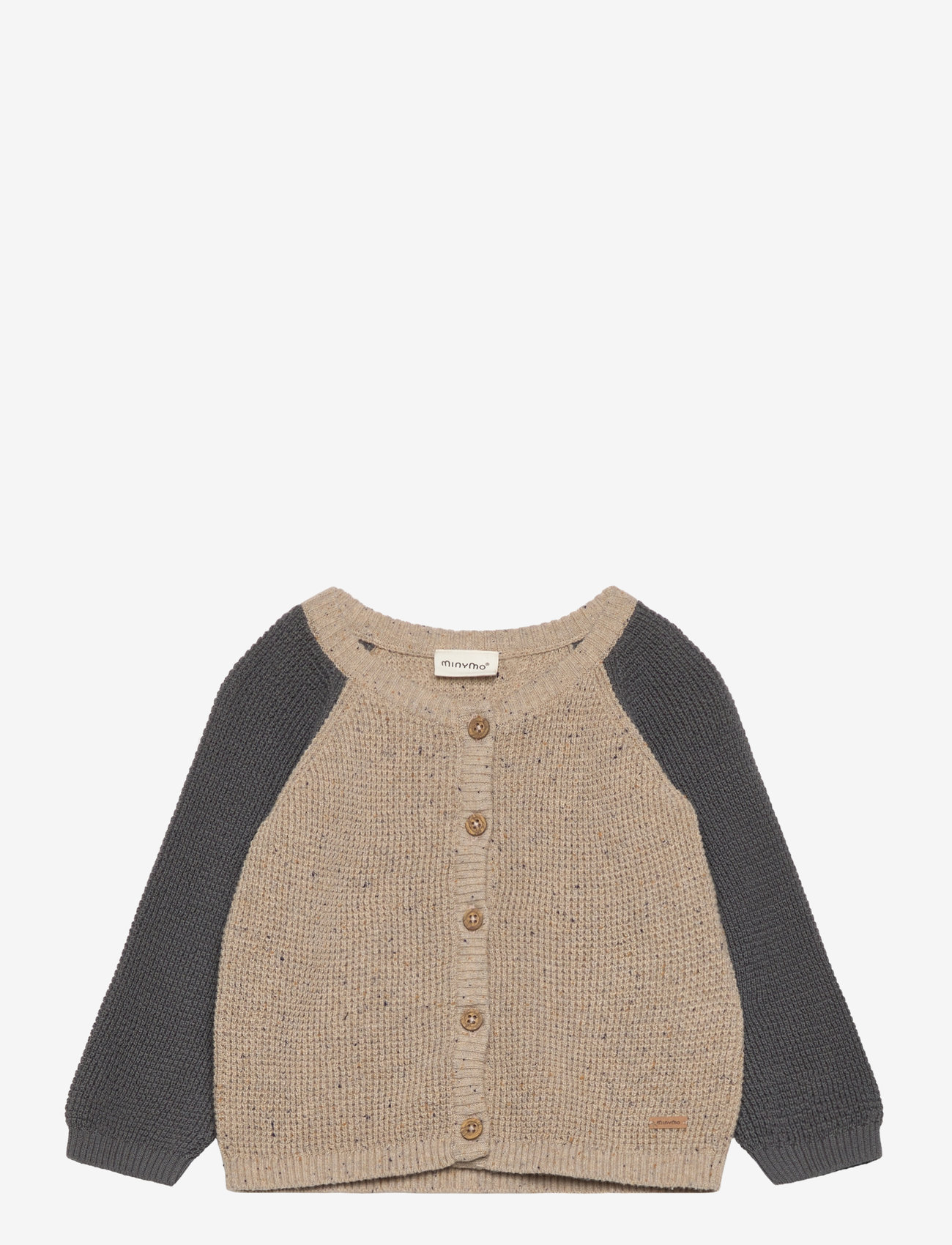Minymo - Cardigan Knit - beige melange - 0