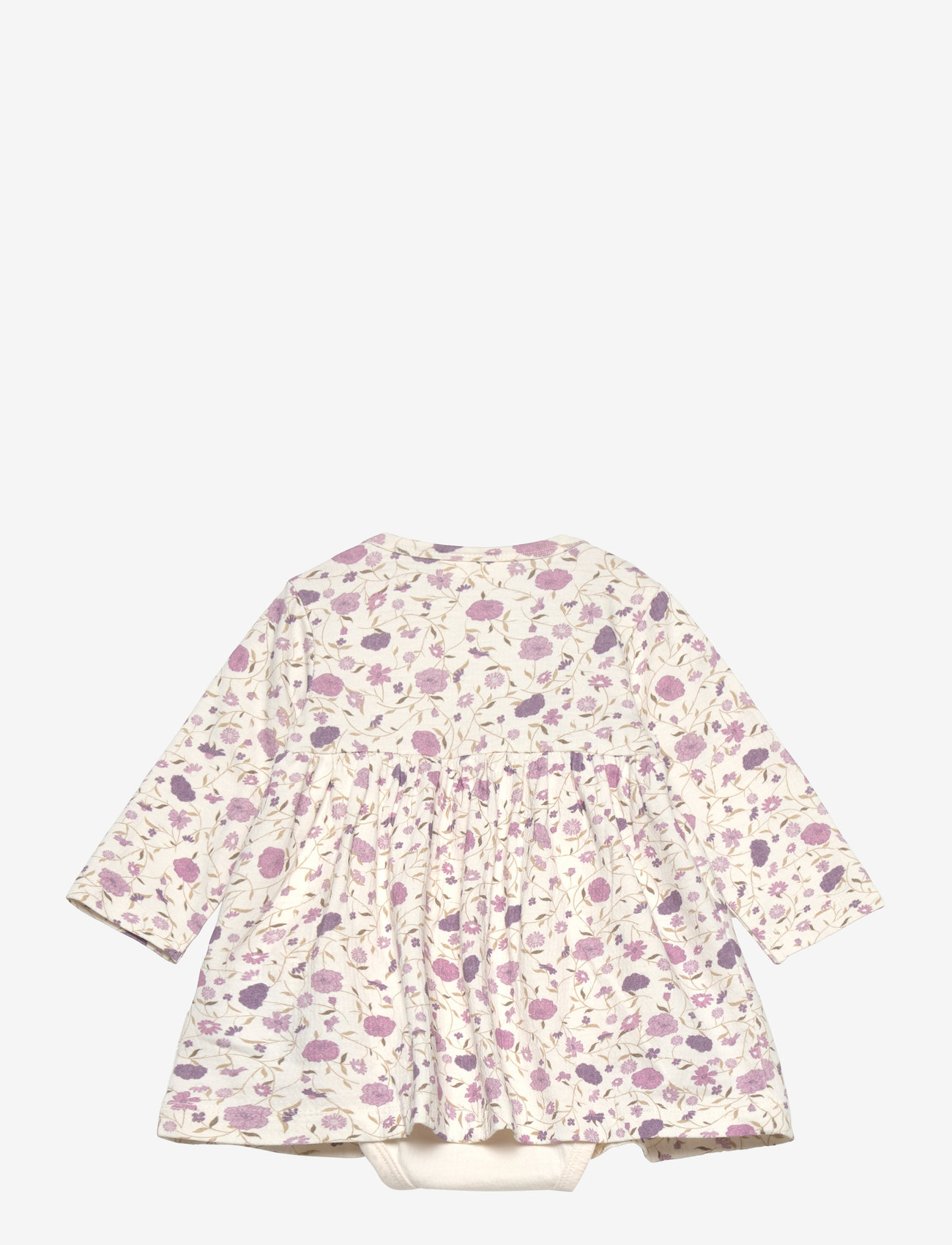 Minymo - Dress LS AOP - eggnog - 1