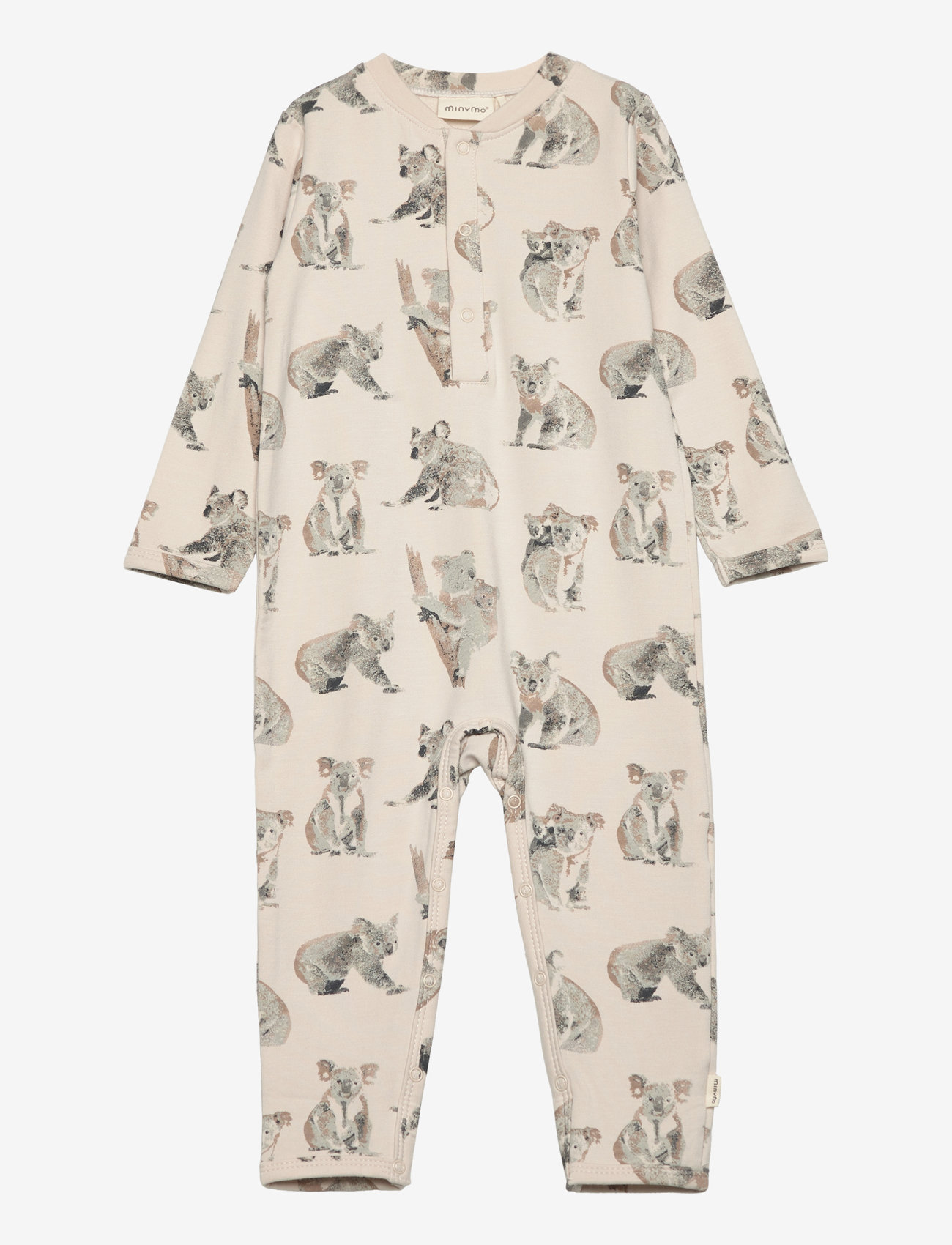 Minymo - Suit LS AOP Sweat - moonbeam - 0