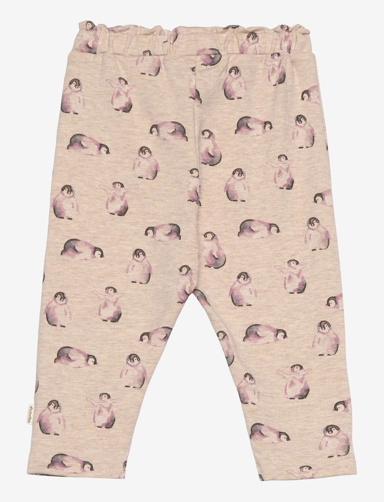 Minymo - Pants AOP Sweat - dressipüksid - beige melange - 1