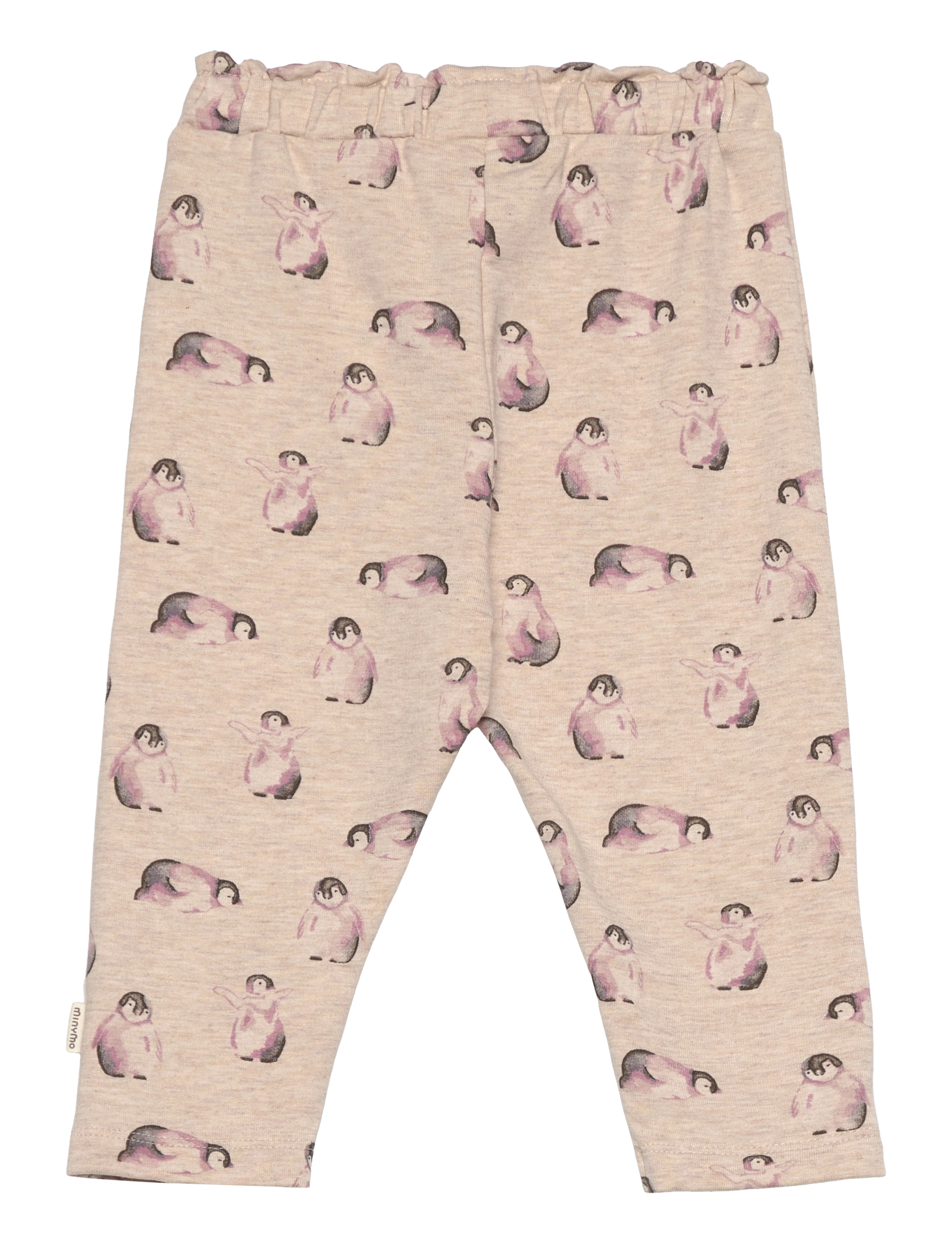 Minymo - Pants AOP Sweat - beige melange - 1