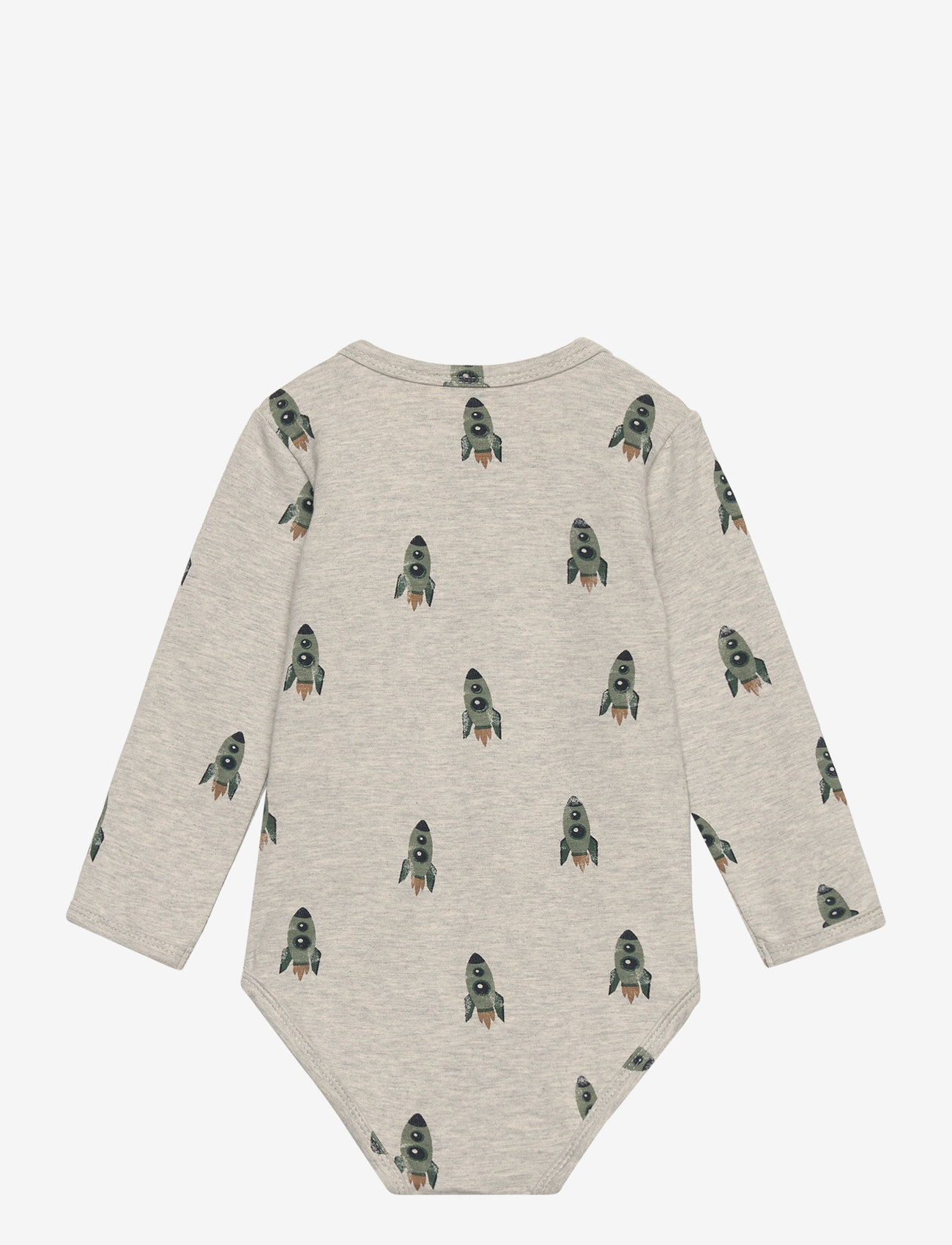 Minymo - Body LS AOP Sweat - grey melange - 1