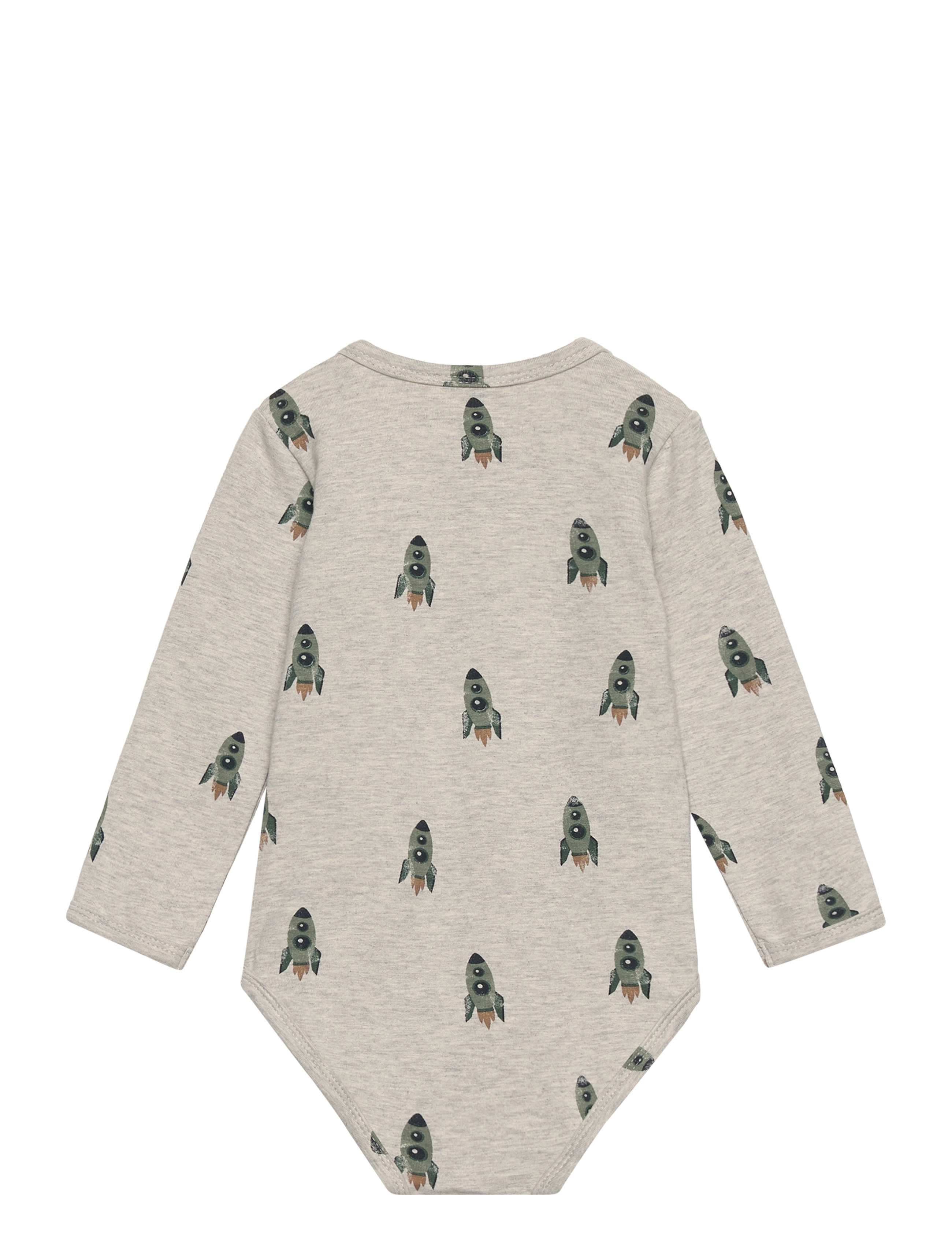 Minymo - Body LS AOP Sweat - grey melange - 1