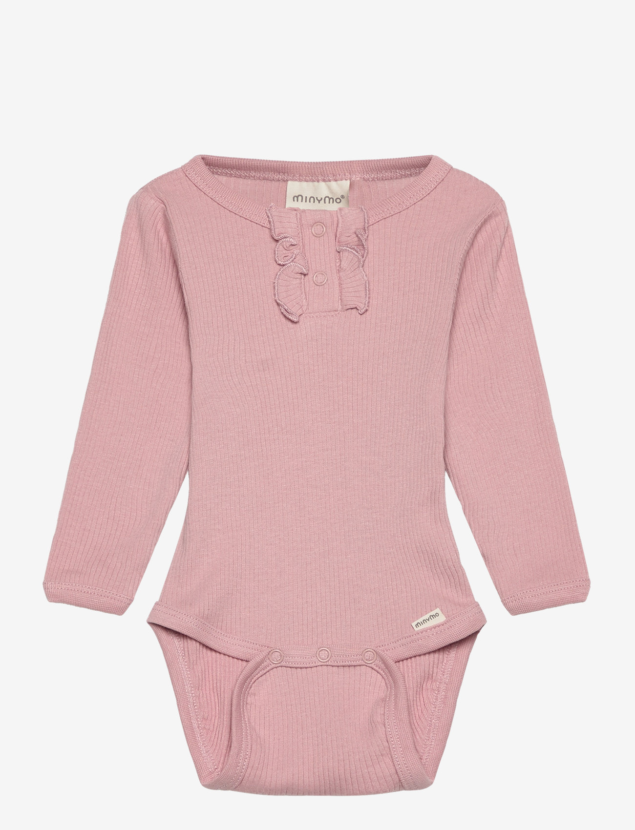 Minymo - Body LS Rib - pale mauve - 0