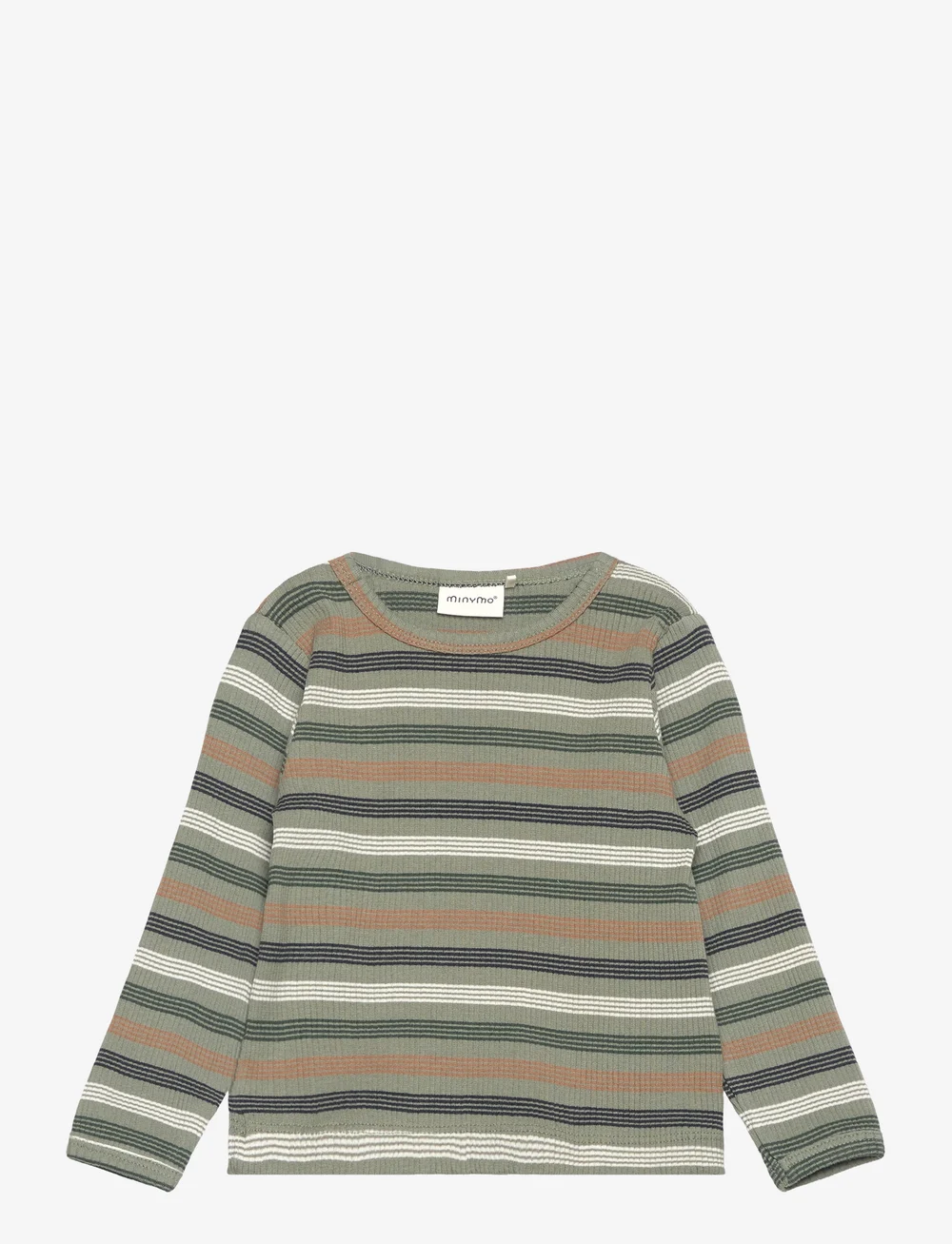 Minymo - T-shirt LS Y/D Rib - langärmelig - sea spray - 0