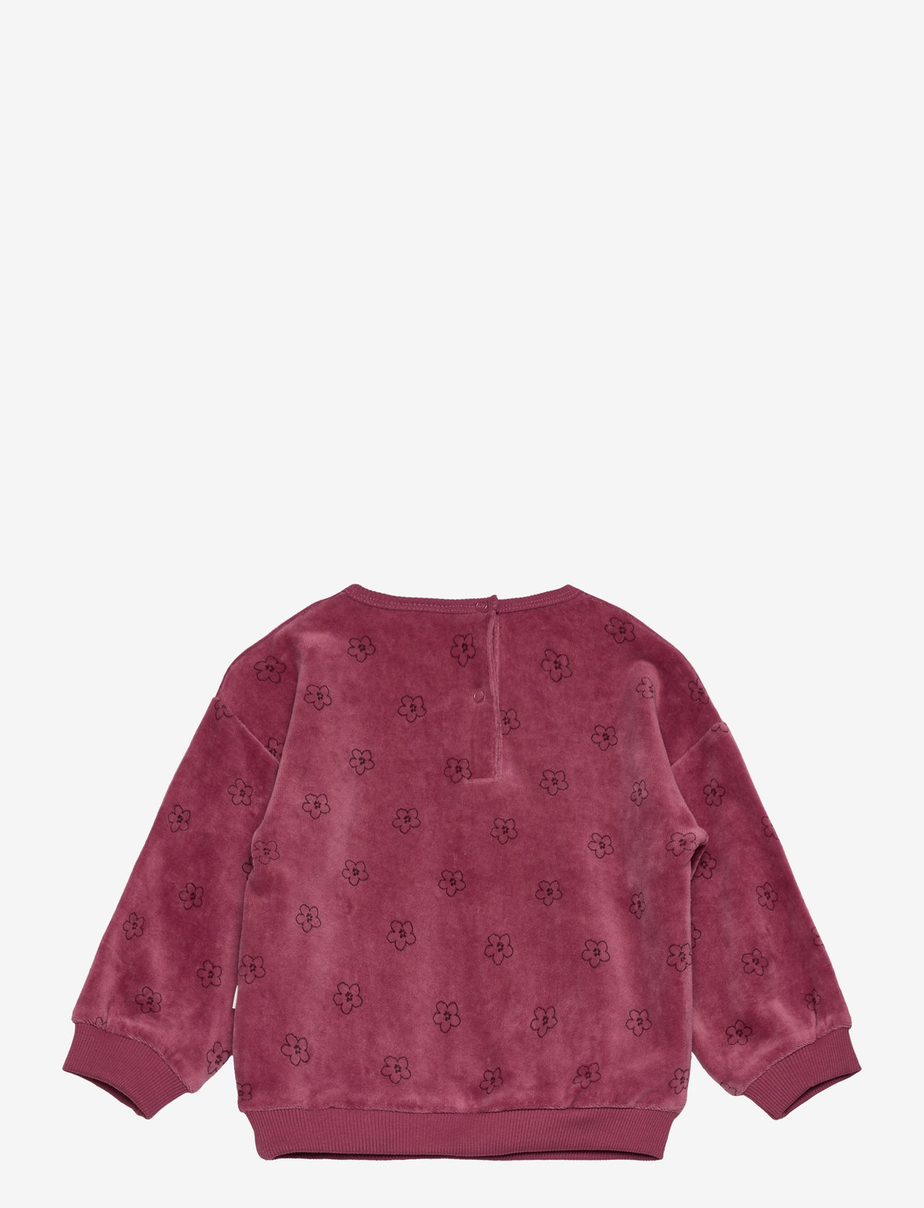 Minymo - Sweatshirt LS AOP Velour - deco rose - 1