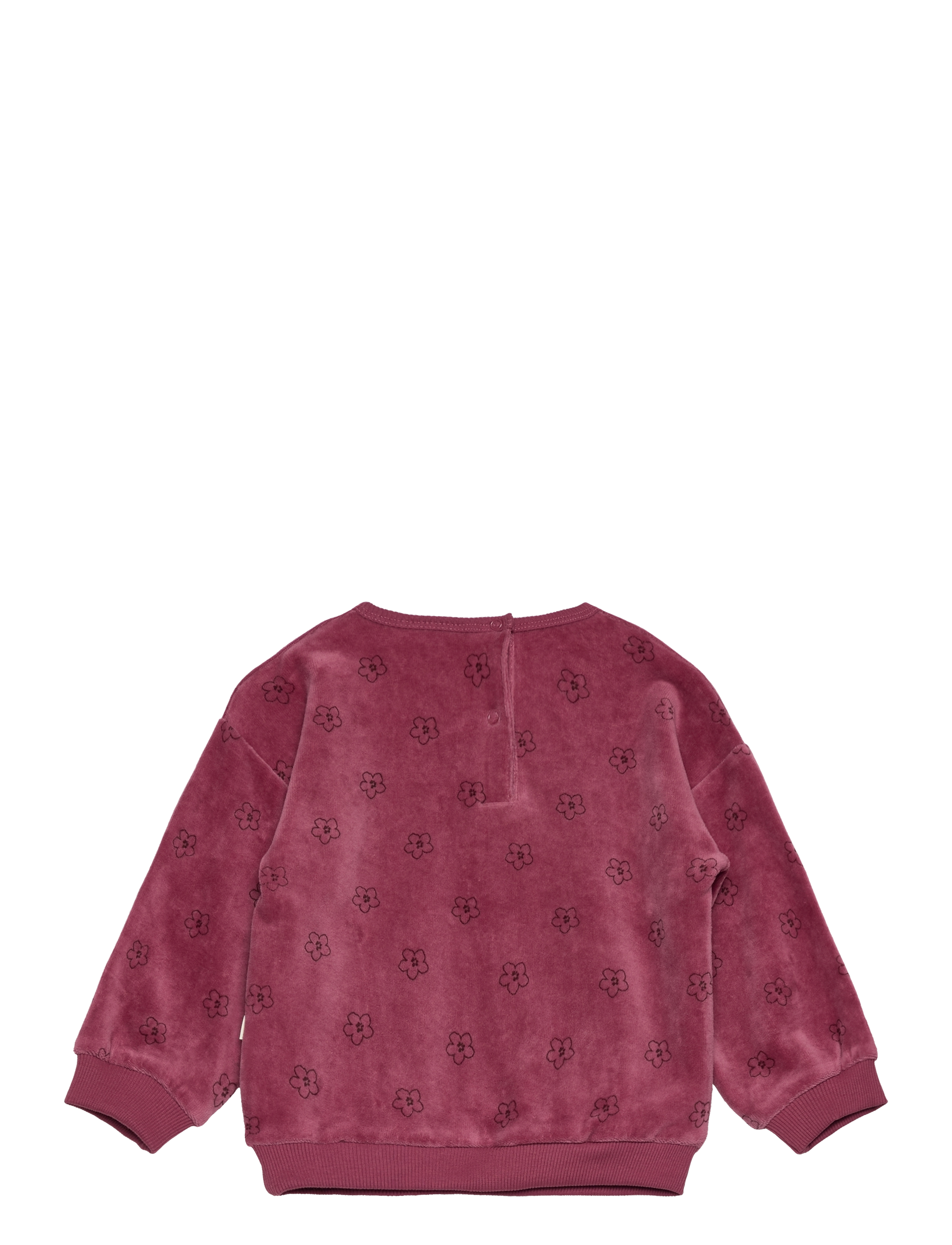 Minymo - Sweatshirt LS AOP Velour - deco rose - 1