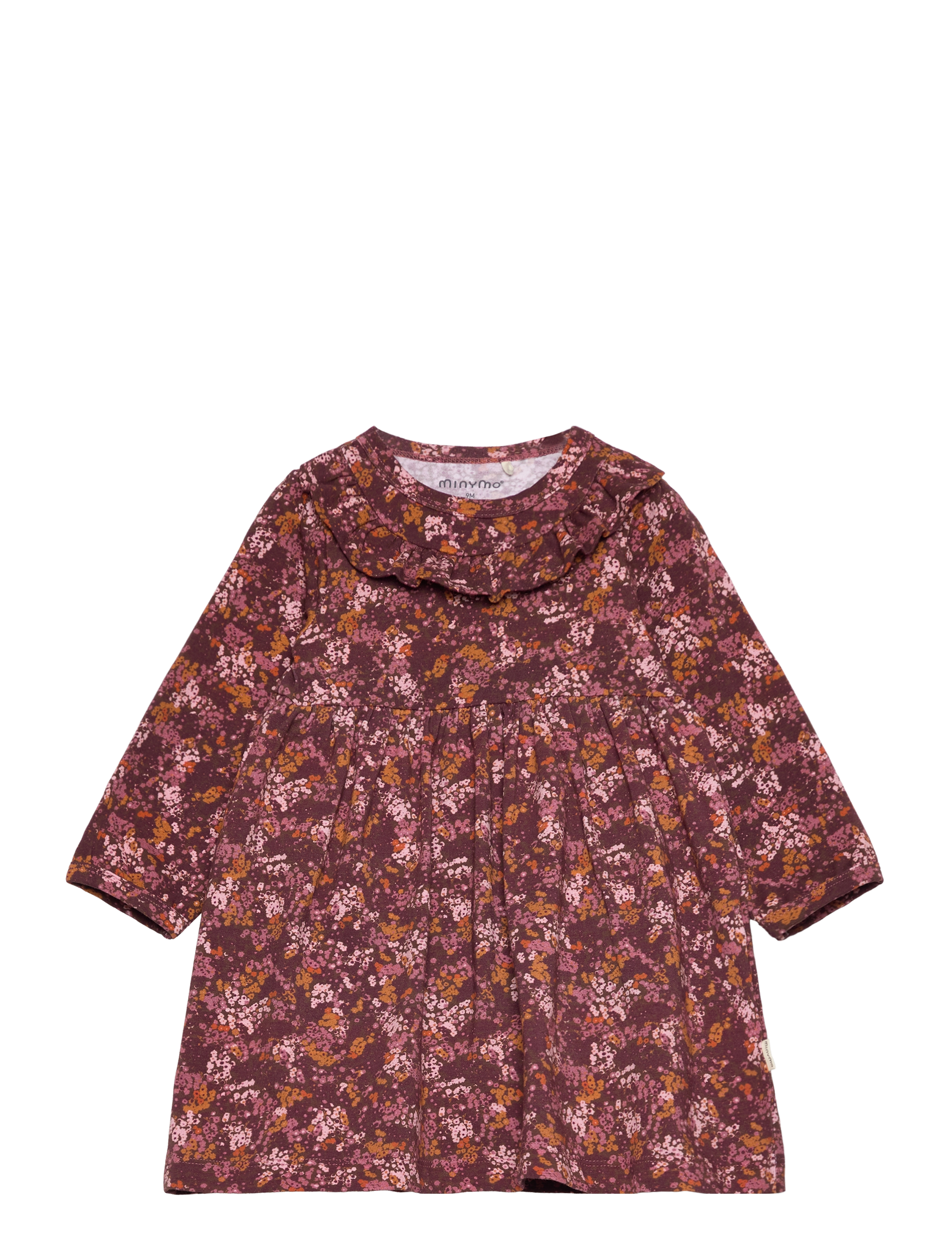 Minymo Dress Ls Aop, 50, Pink, Fritidskjoler > Fritidskjoler Med Lange Ærmer, Børn