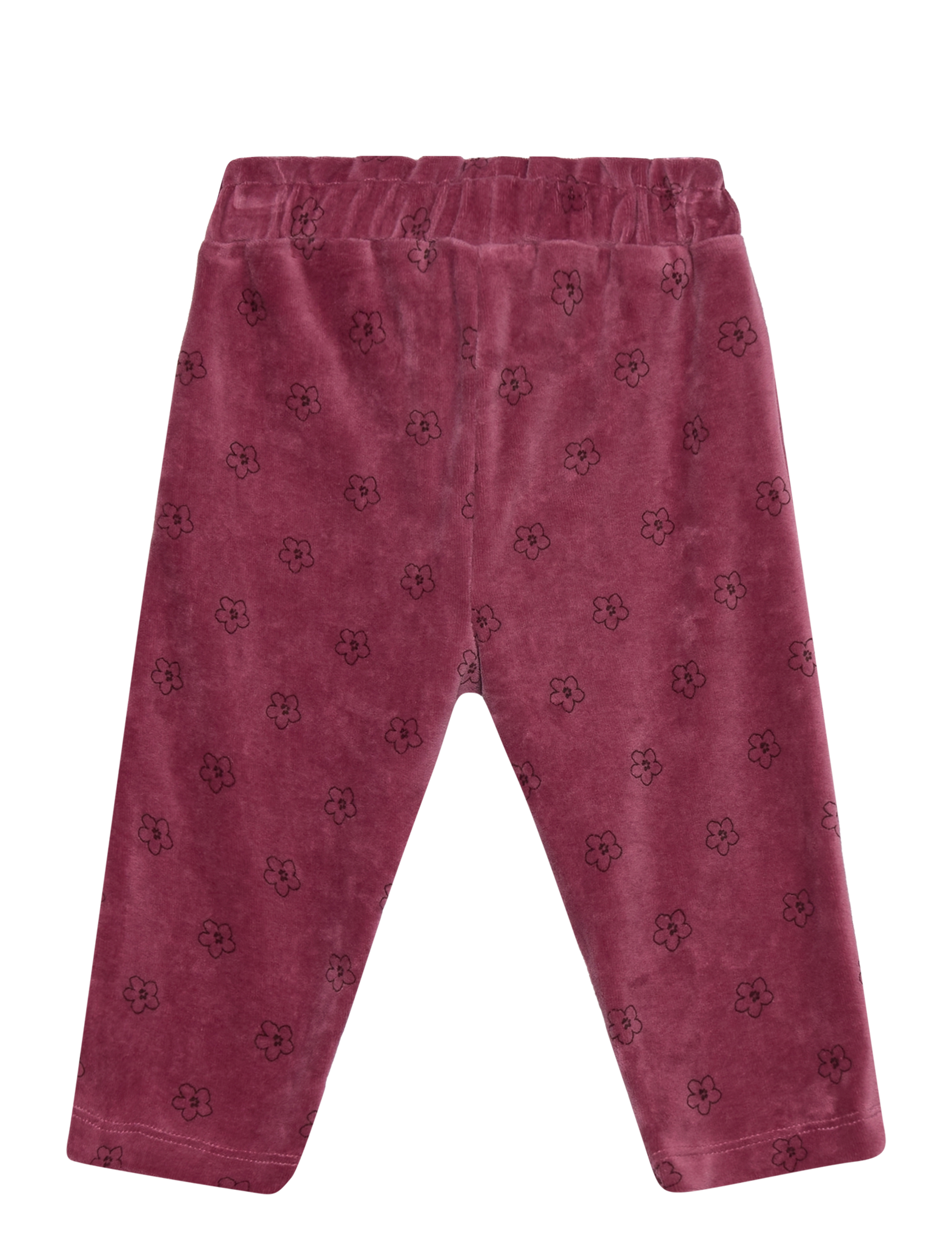 Minymo - Pants AOP Velour - deco rose - 1