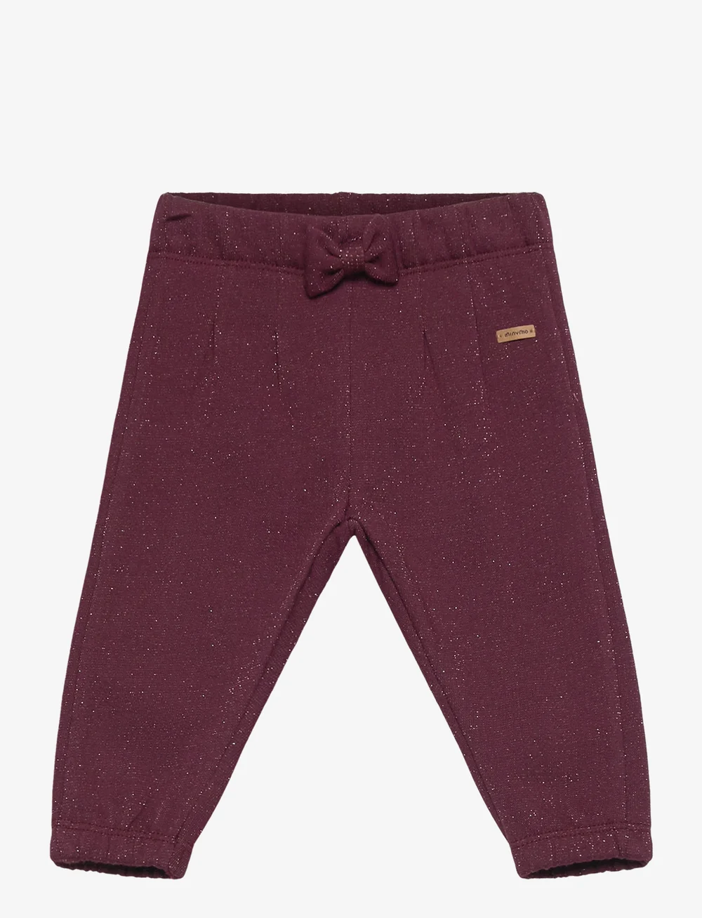 Minymo - Pants Sweat - joggingbuxur - tawny port - 0