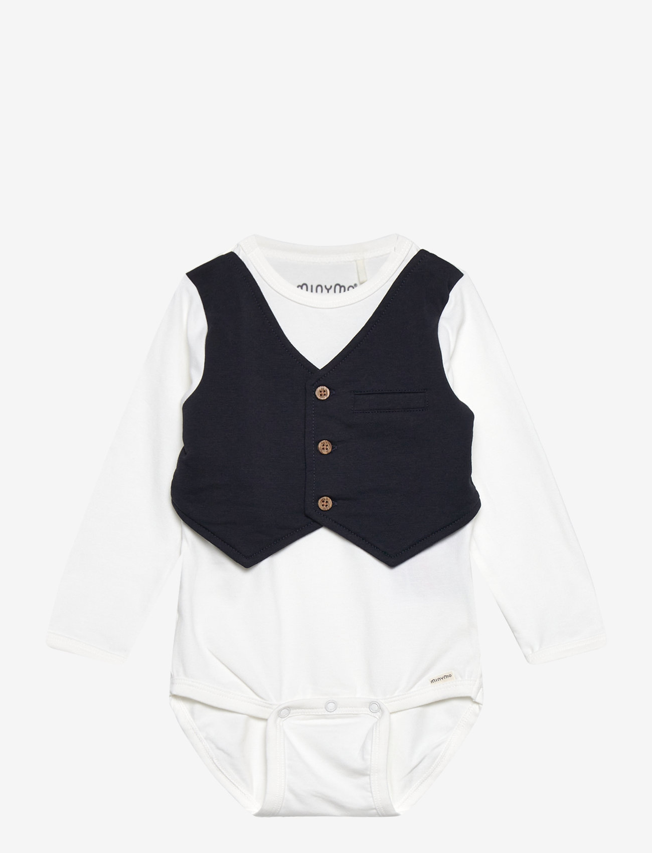 Minymo - Body LS - snow white - 0