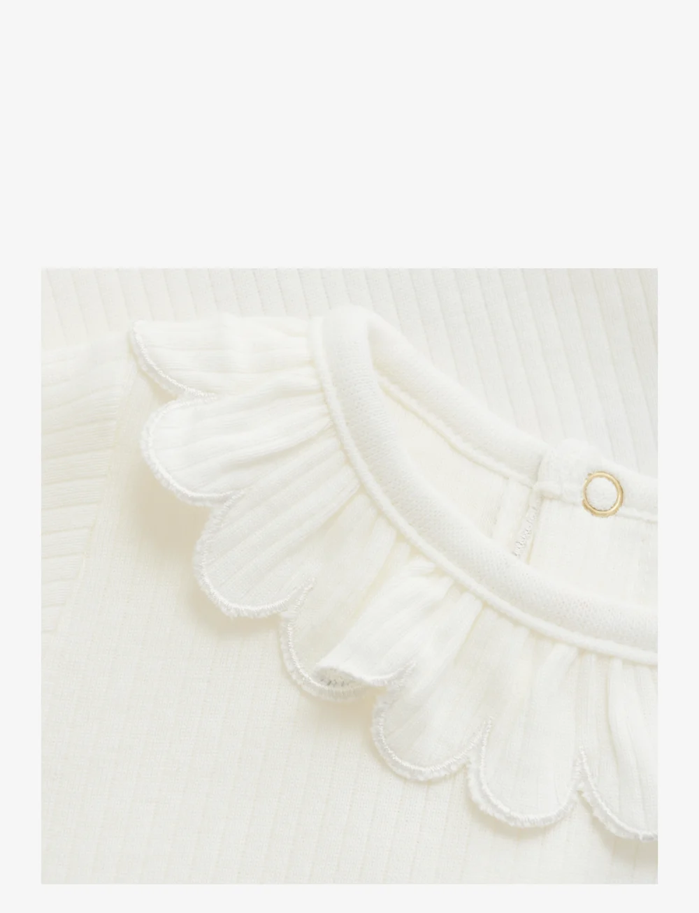 Minymo - Body LS Rib - langærmede - marshmallow white - 2