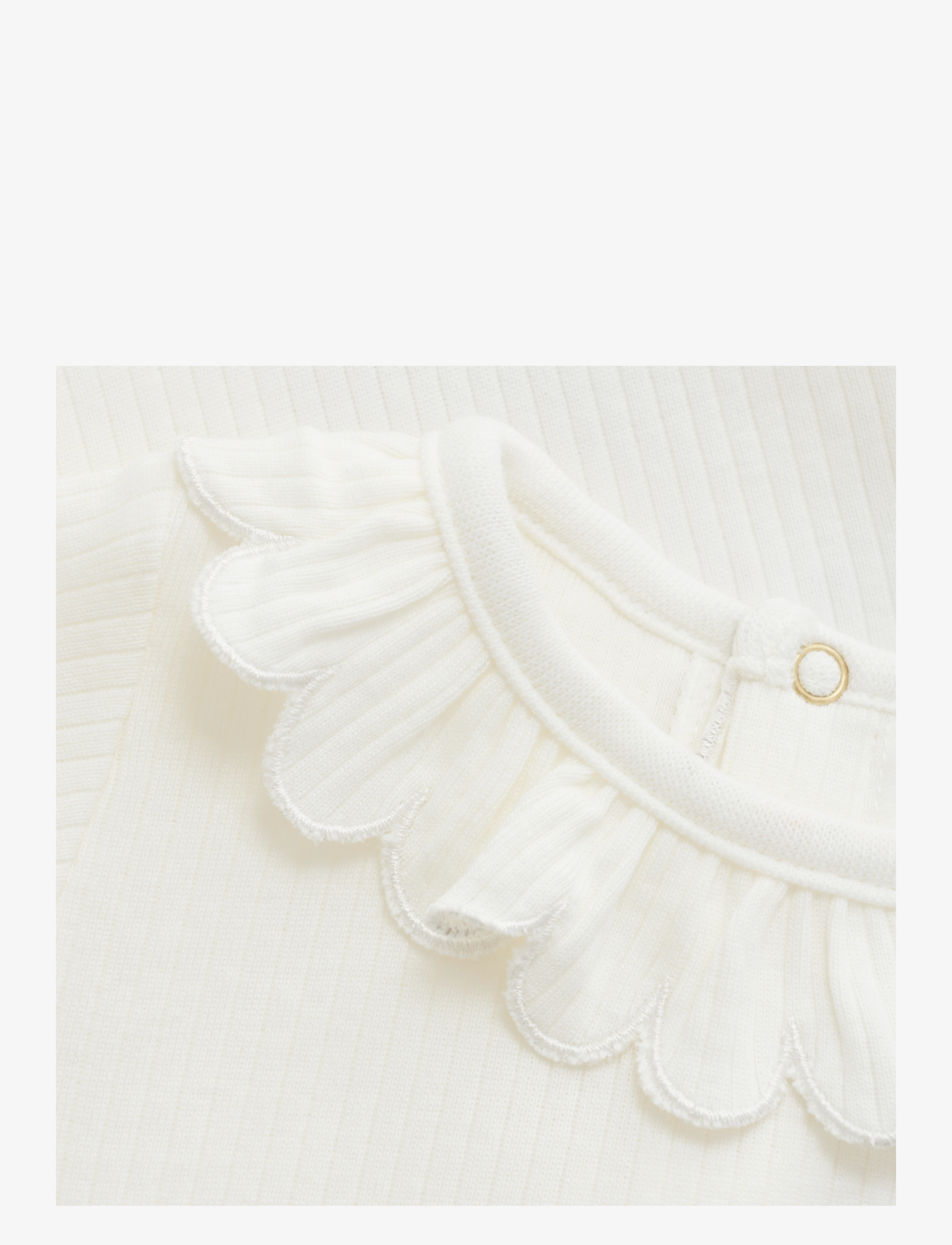 Minymo - Body LS Rib - marshmallow white - 2