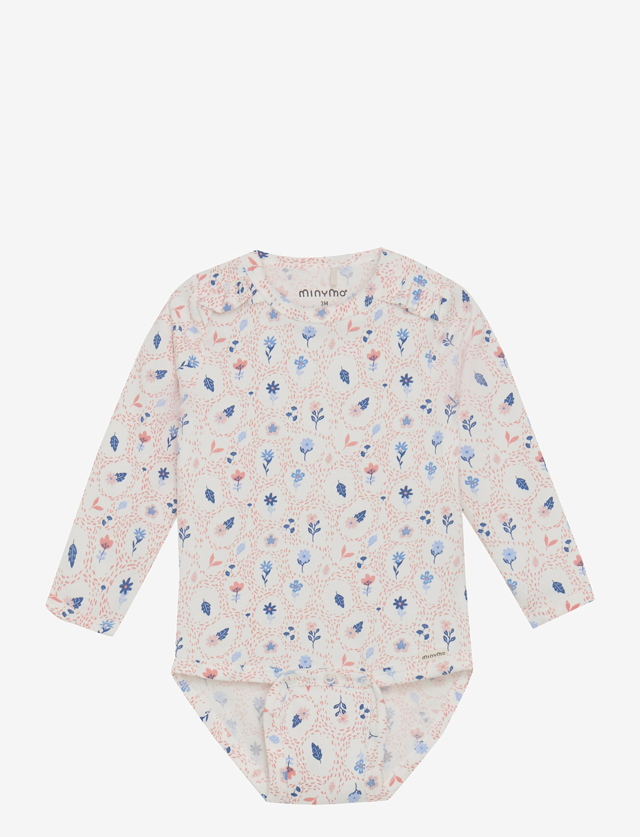 Minymo - Body LS AOP - geschenke unter 30€ - marshmallow white - 0
