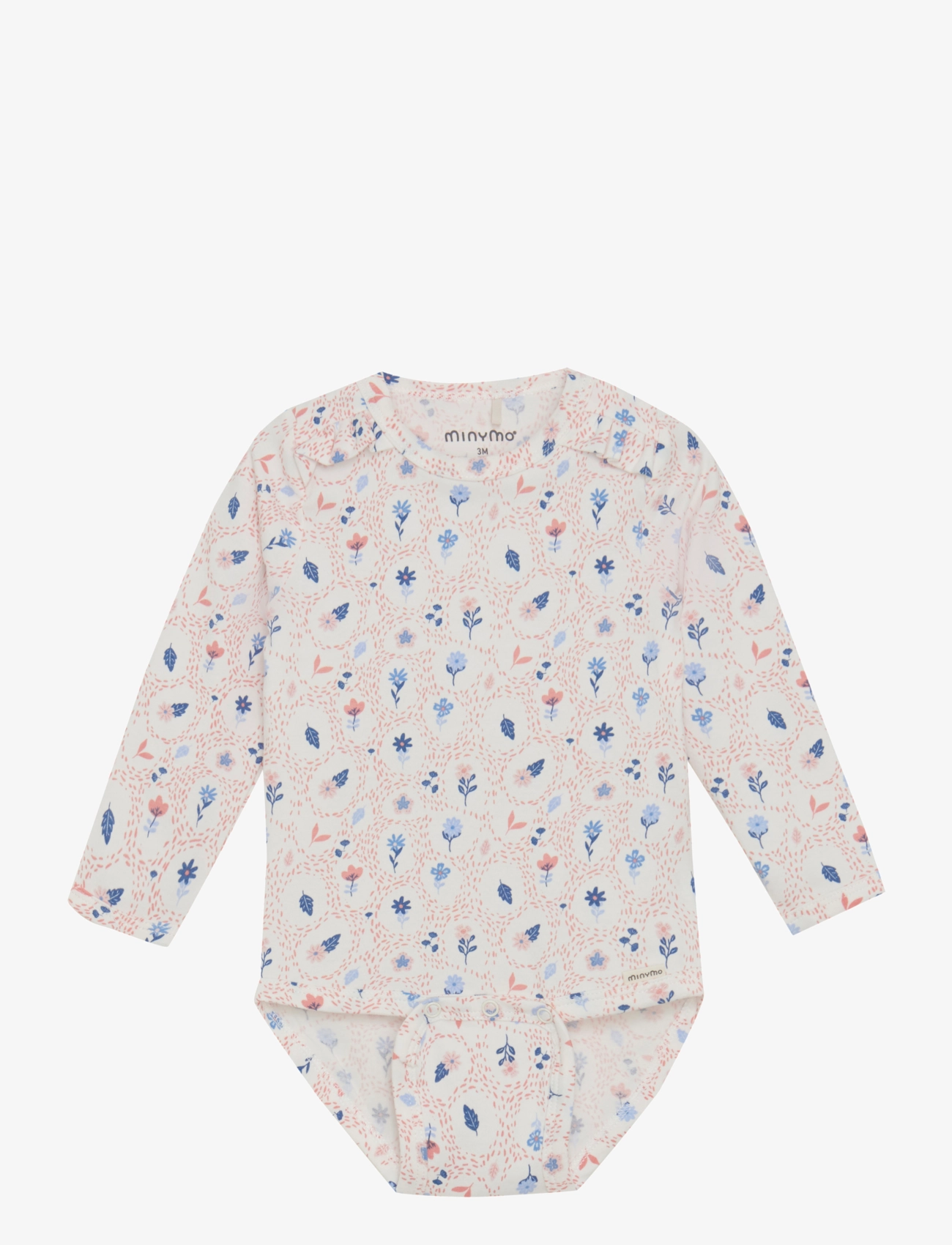 Minymo Body LS AOP - Riided - MARSHMALLOW WHITE / white