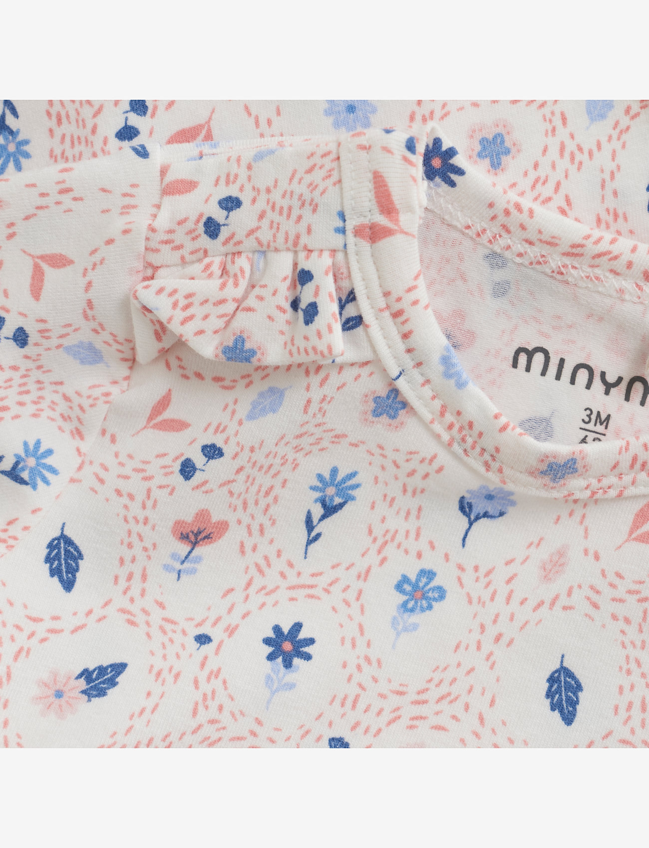 Minymo - Body LS AOP - geschenke unter 30€ - marshmallow white - 2