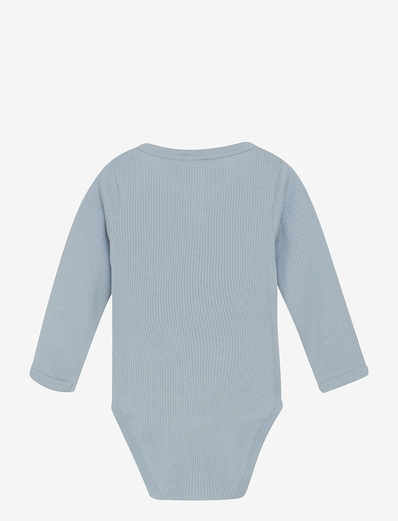 Minymo - Body LS Rib - pikkade varrukatega - blue fog - 1