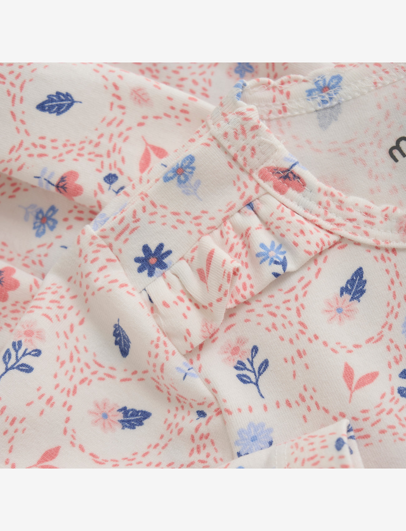 Minymo - Dress LS AOP - langærmede babykjoler - marshmallow white - 2