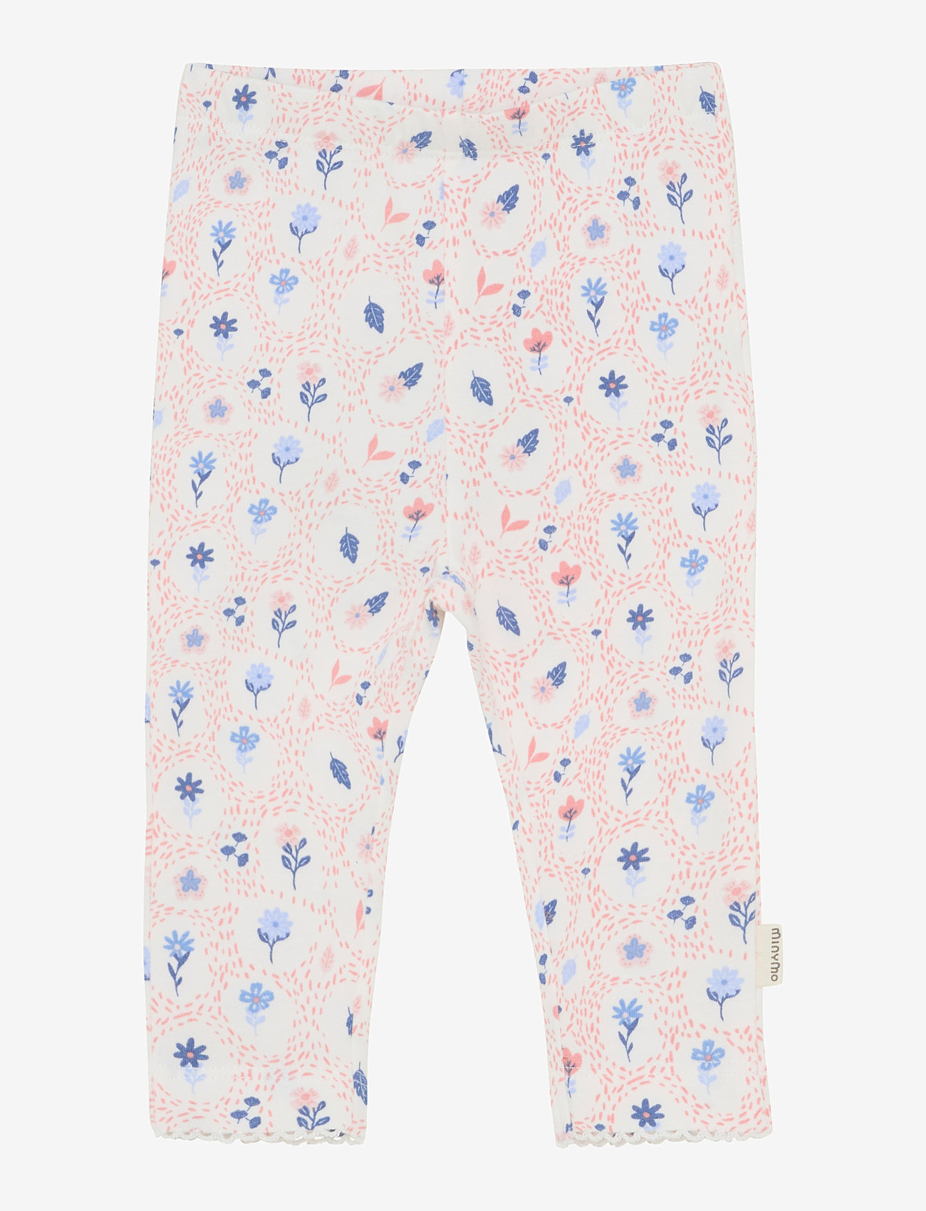 Minymo - Leggings AOP - herbstliche kleidung - marshmallow white - 0