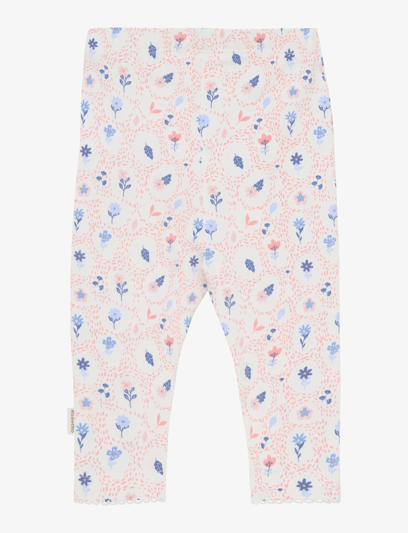 Minymo - Leggings AOP - legginsit - marshmallow white - 1