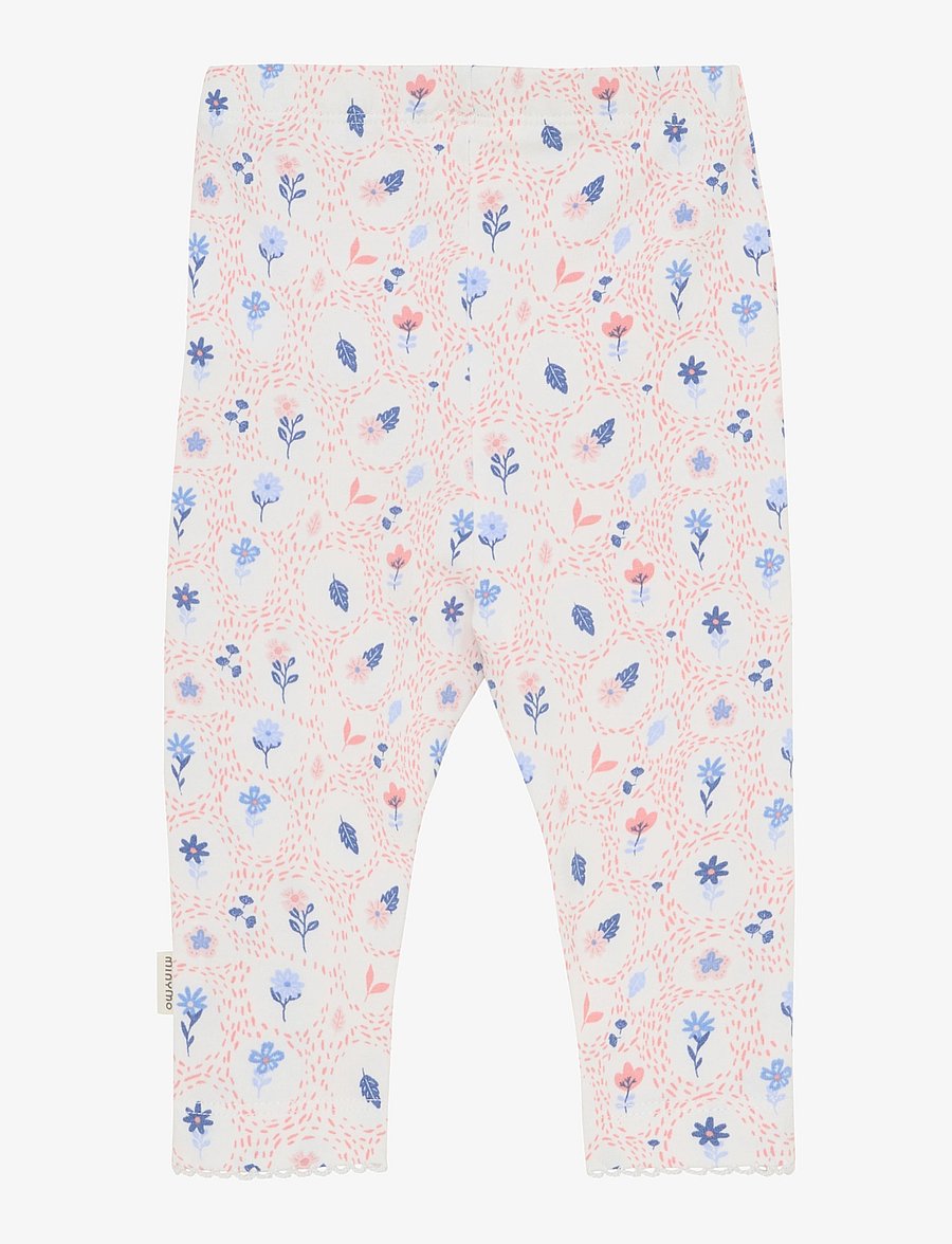 Minymo - Leggings AOP - leggings - marshmallow white - 1