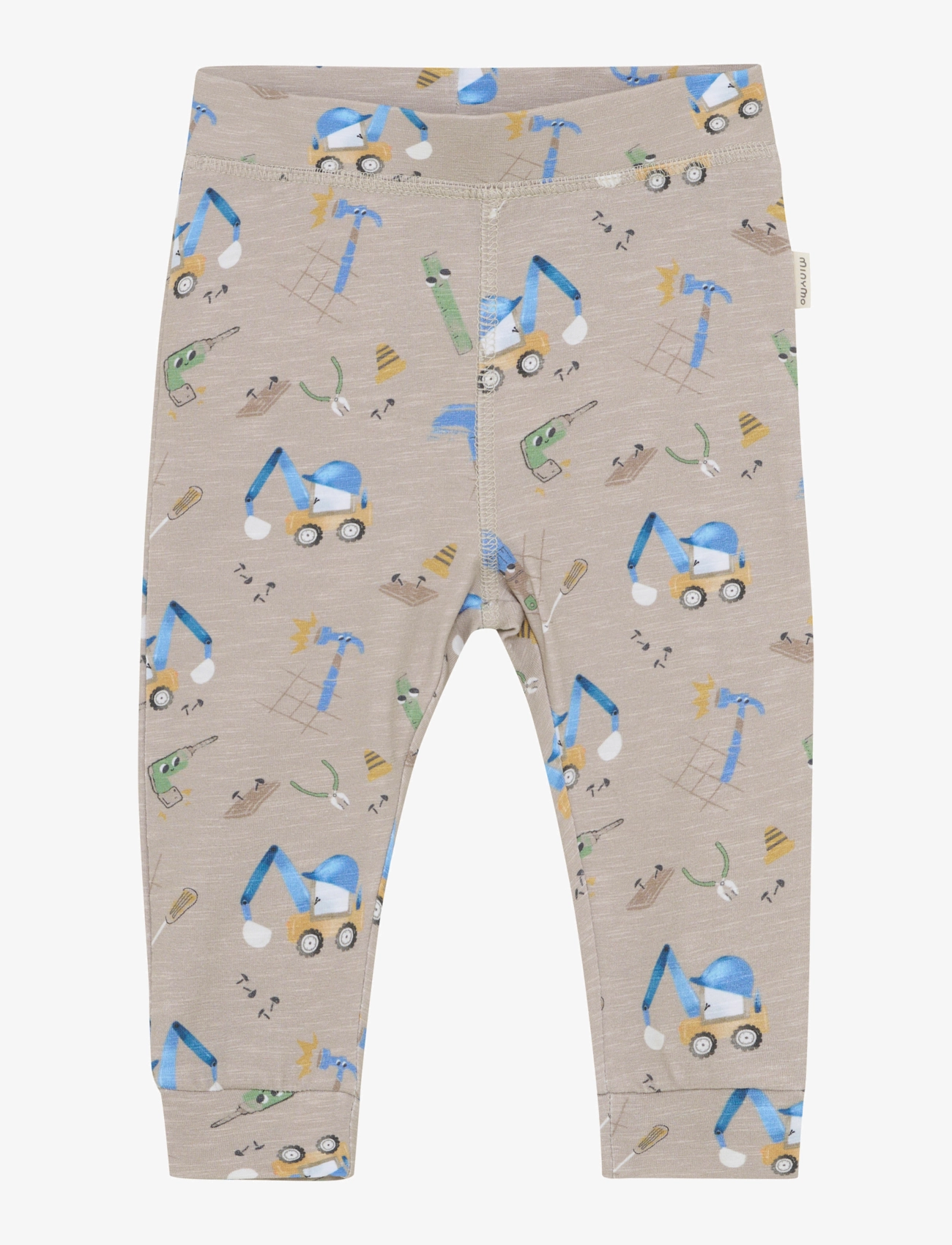 Minymo Pants AOP - Riided - PURE CASHMERE / grey