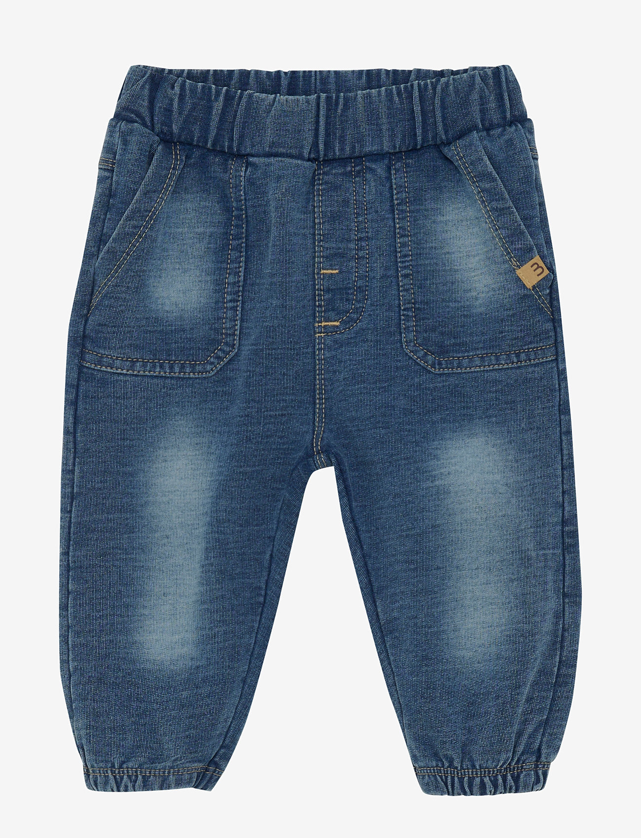 Minymo - Pants Sweat Denim - dressipüksid - blue nights - 0