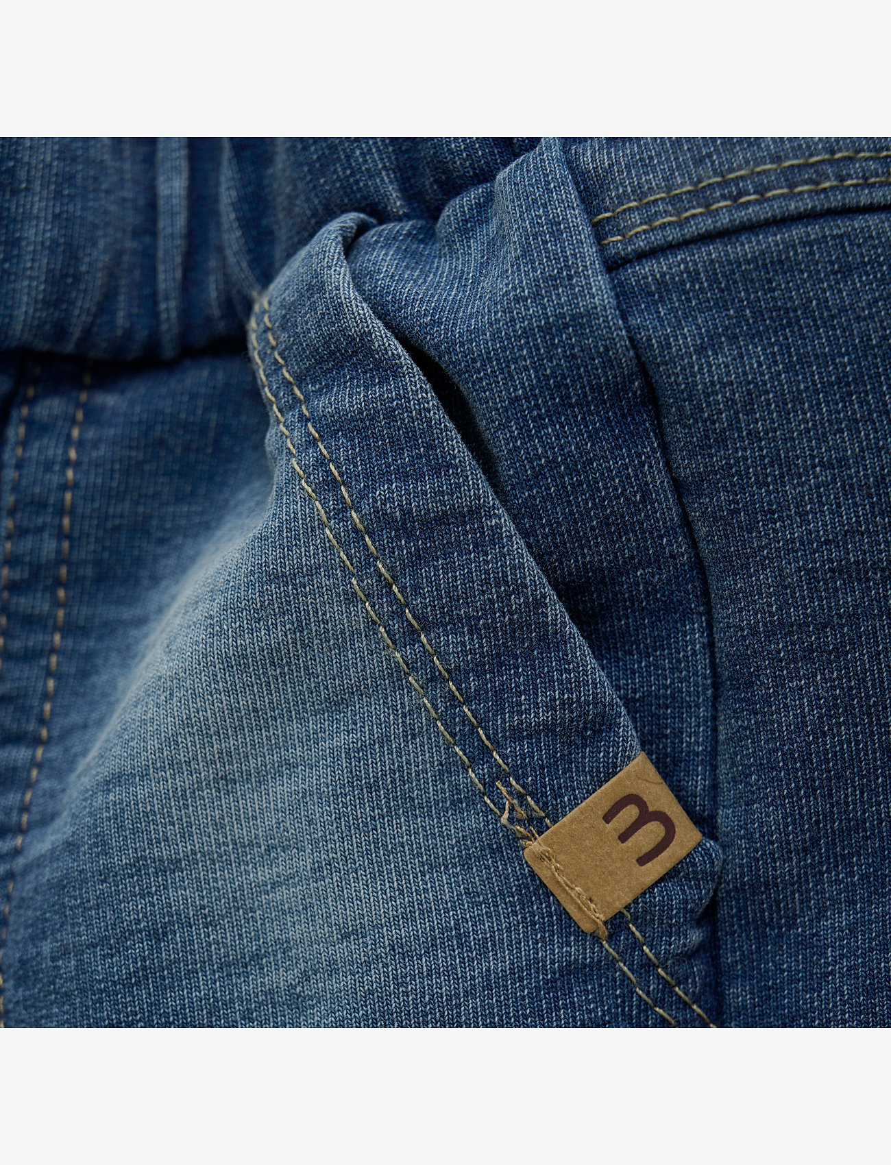 Minymo - Pants Sweat Denim - dressipüksid - blue nights - 2