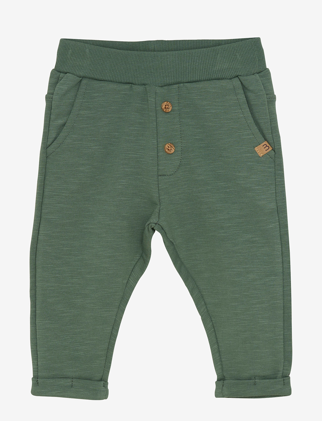 Minymo - Pants Sweat - sweatpants - duck green - 0