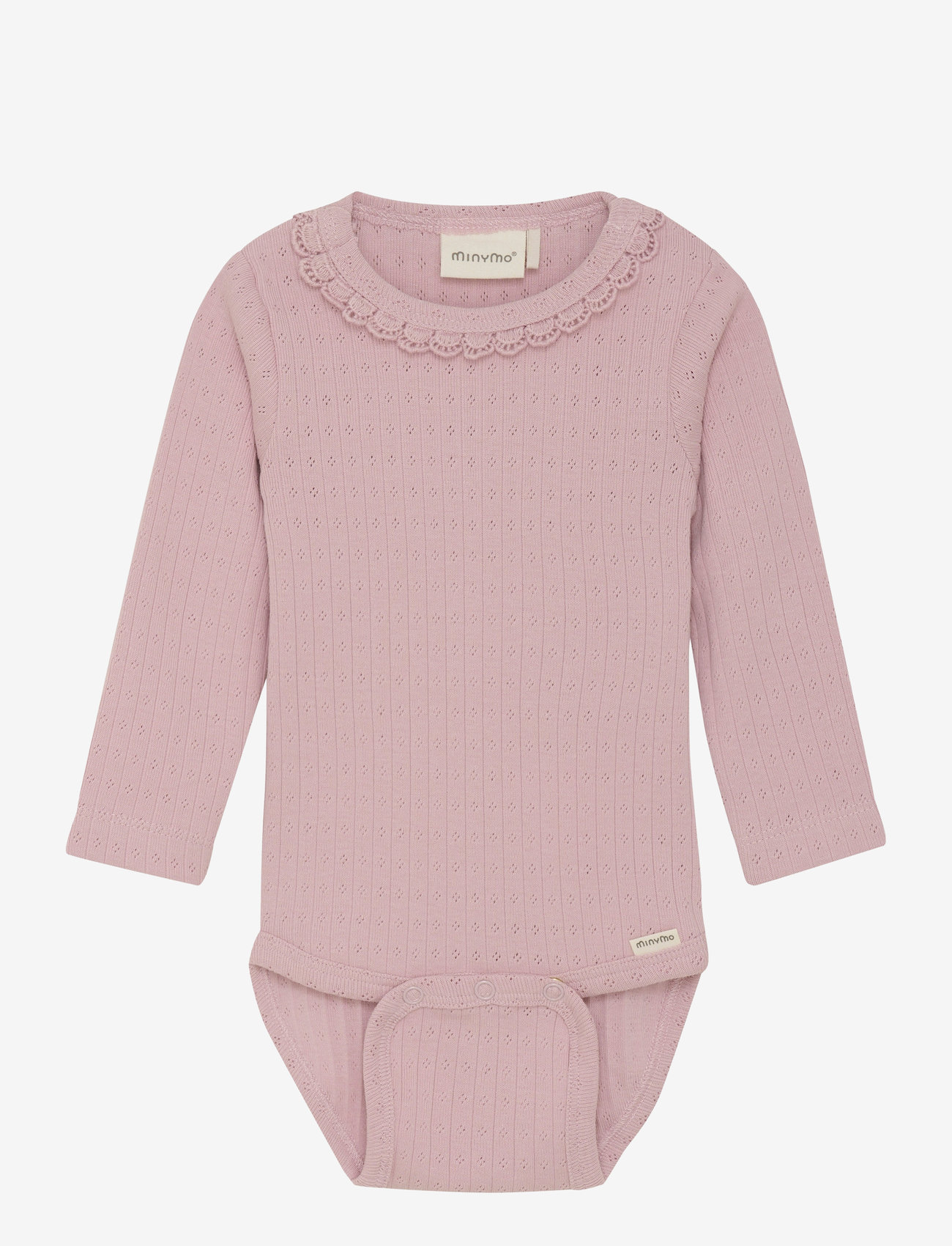 Minymo - Body LS Pointell - pikkade varrukatega bodid - burnished lilac - 0