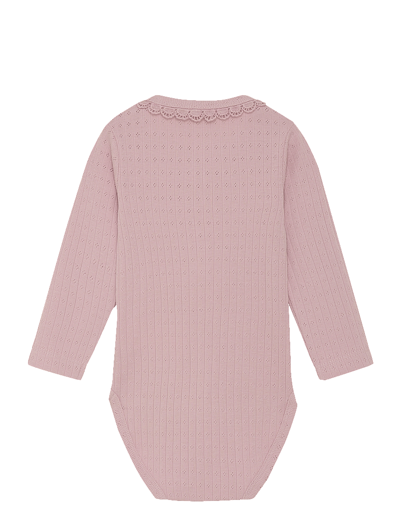 Minymo - Body LS Pointell - pikkade varrukatega bodid - burnished lilac - 1