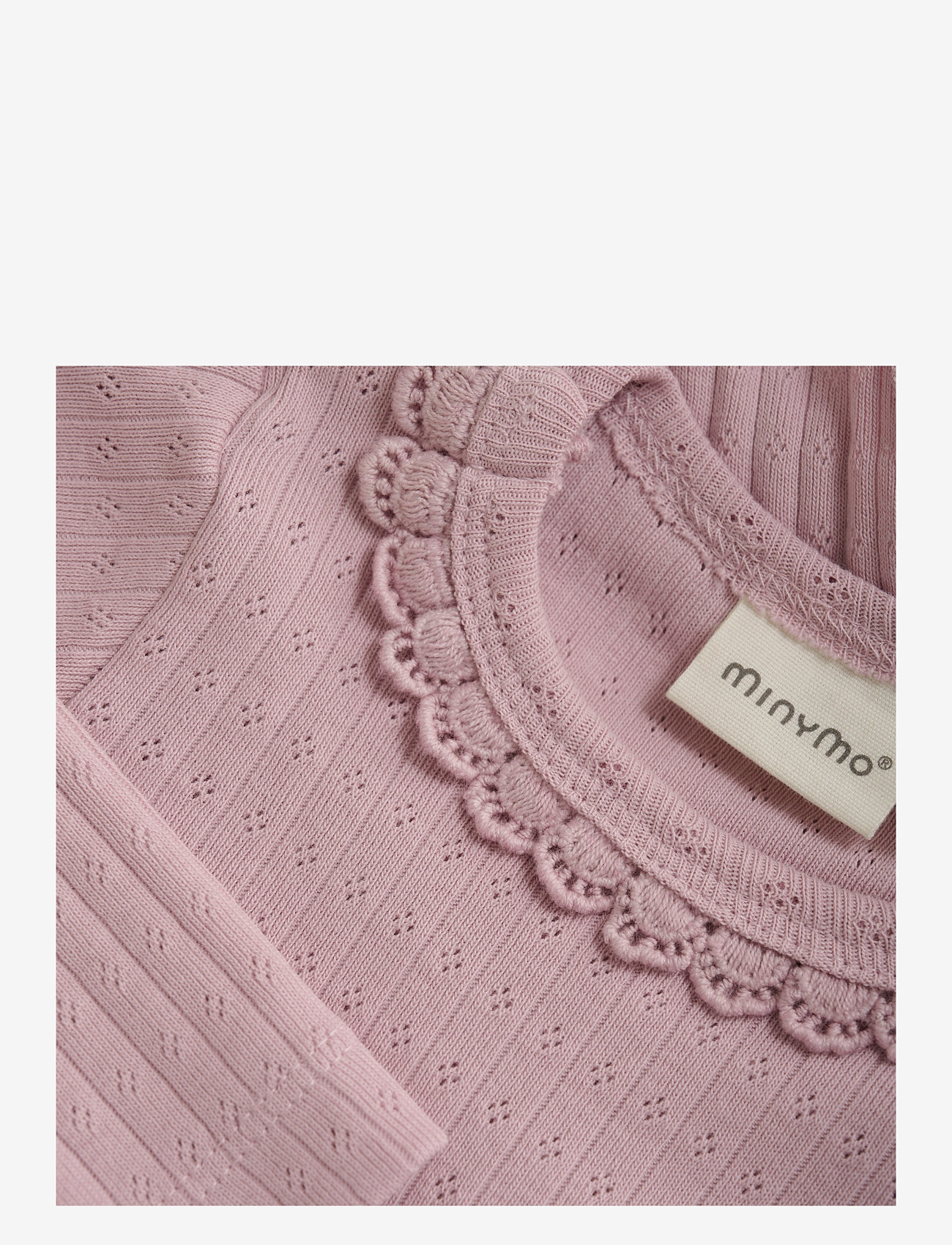 Minymo - Body LS Pointell - pikkade varrukatega bodid - burnished lilac - 2