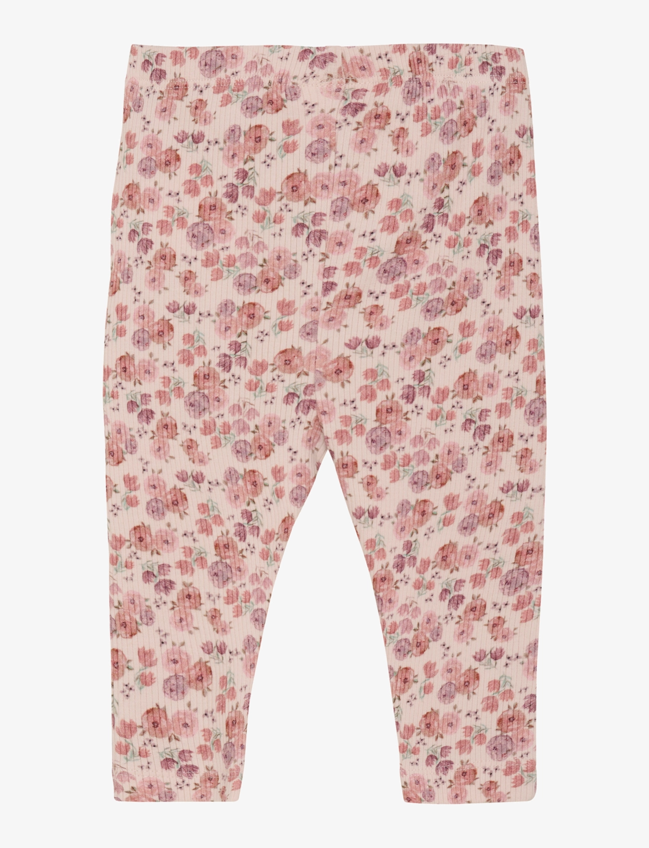 Minymo - Leggings AOP Rib - timpės - peach whip - 1