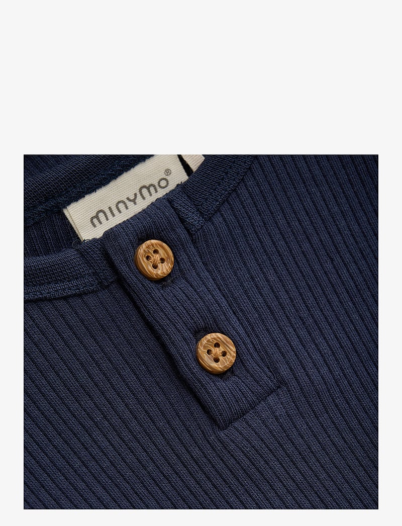 Minymo - Body SS Rib - kurzärmelige bodys - blue nights - 2