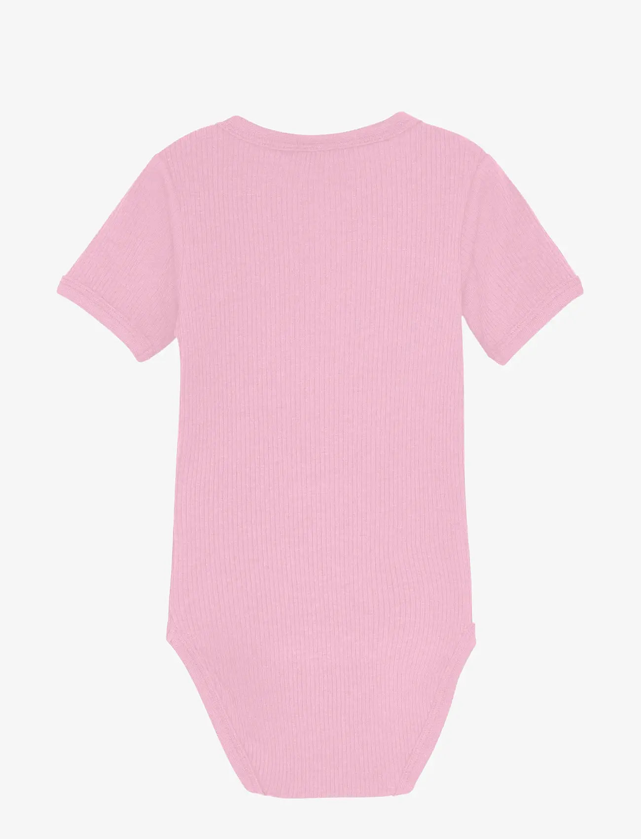 Minymo - Body SS Rib - kortärmade bodies - light rose - 1