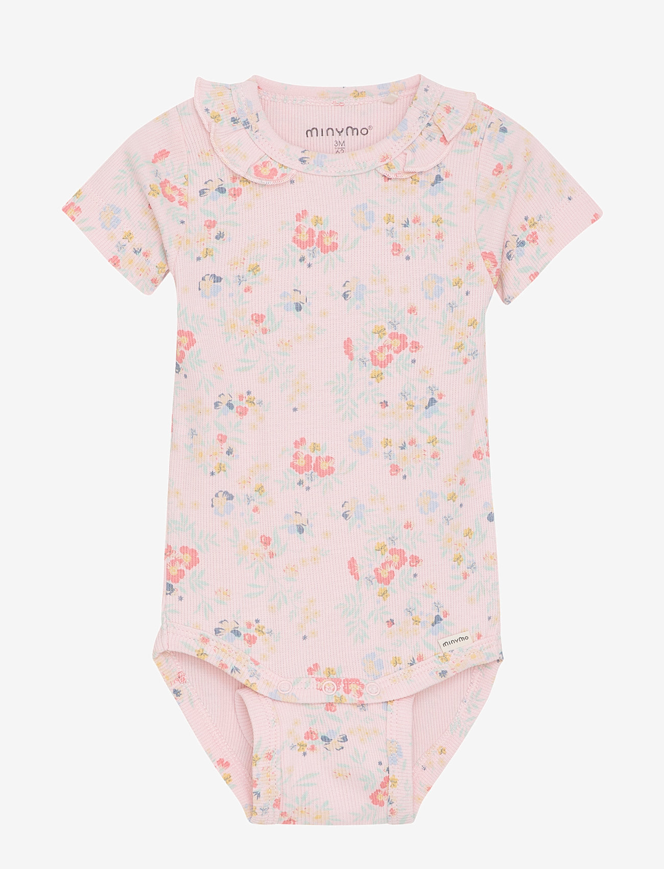 Minymo - Body SS AOP Rib - kingitused alla 30€ - rosen quartz - 0