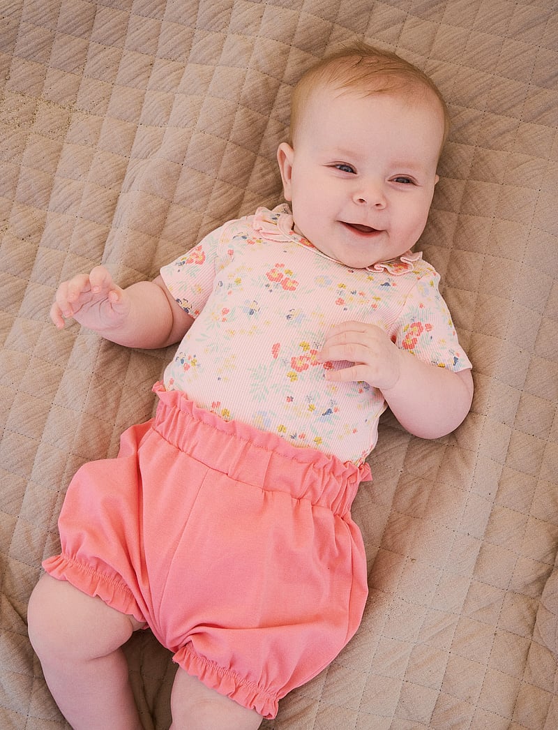 Minymo - Body SS AOP Rib - short-sleeved bodies - rosen quartz - 4