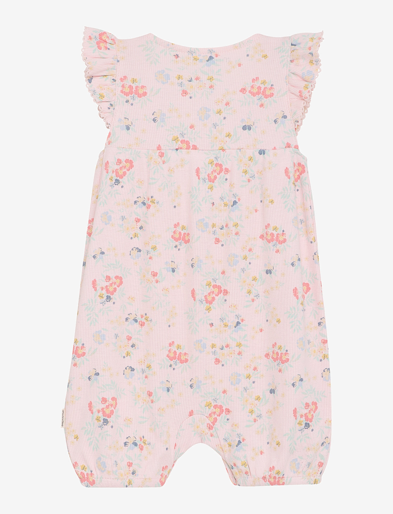 Minymo - Suit SS AOP Rib - kurzärmelig - rosen quartz - 1