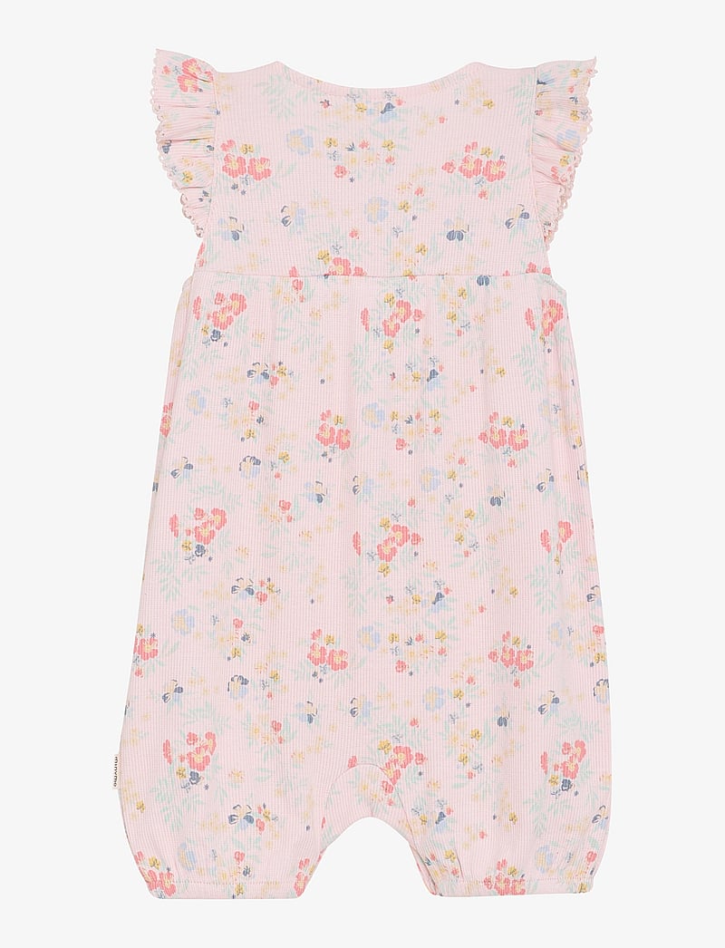 Minymo - Suit SS AOP Rib - kurzärmelig - rosen quartz - 1