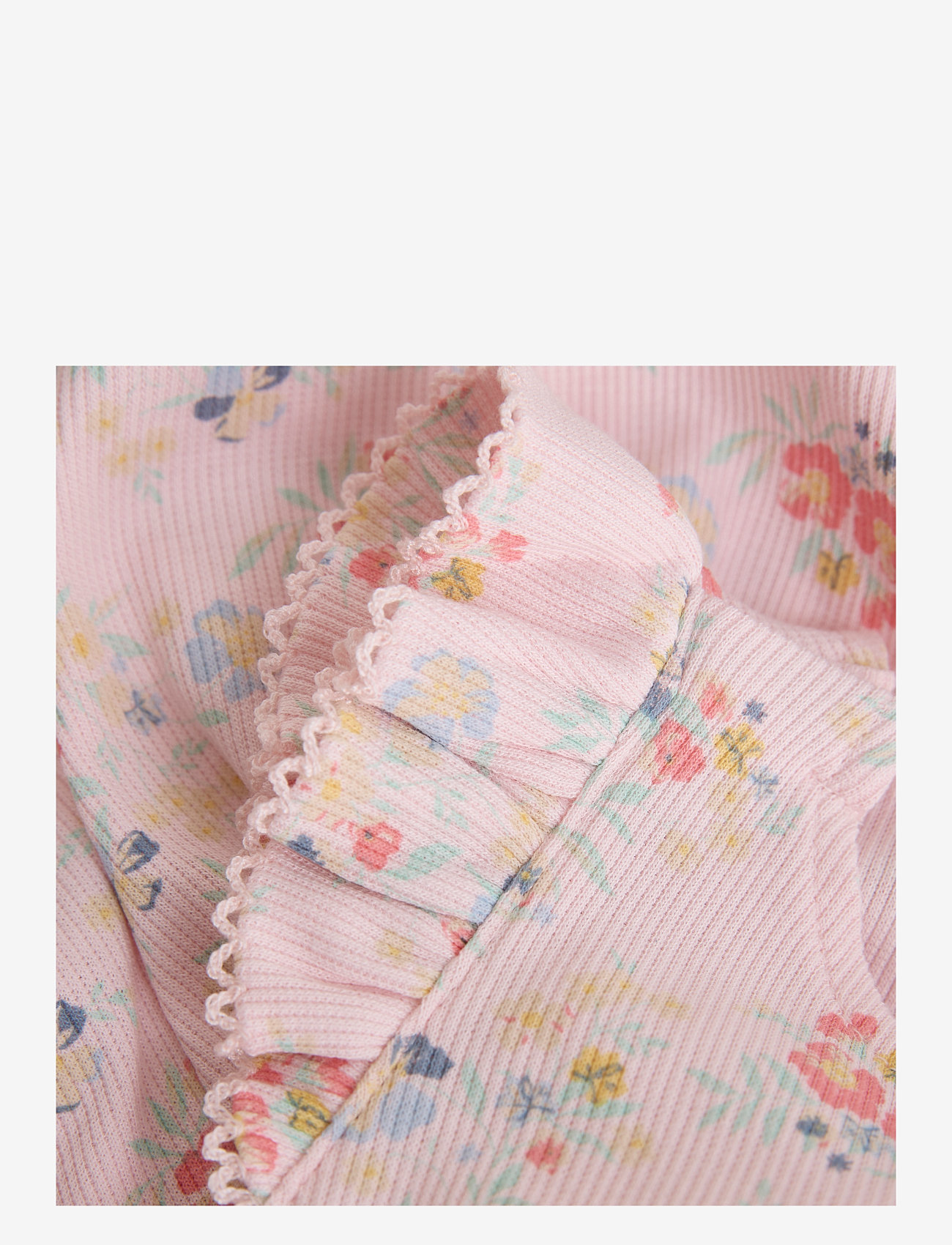 Minymo - Suit SS AOP Rib - kurzärmelig - rosen quartz - 2