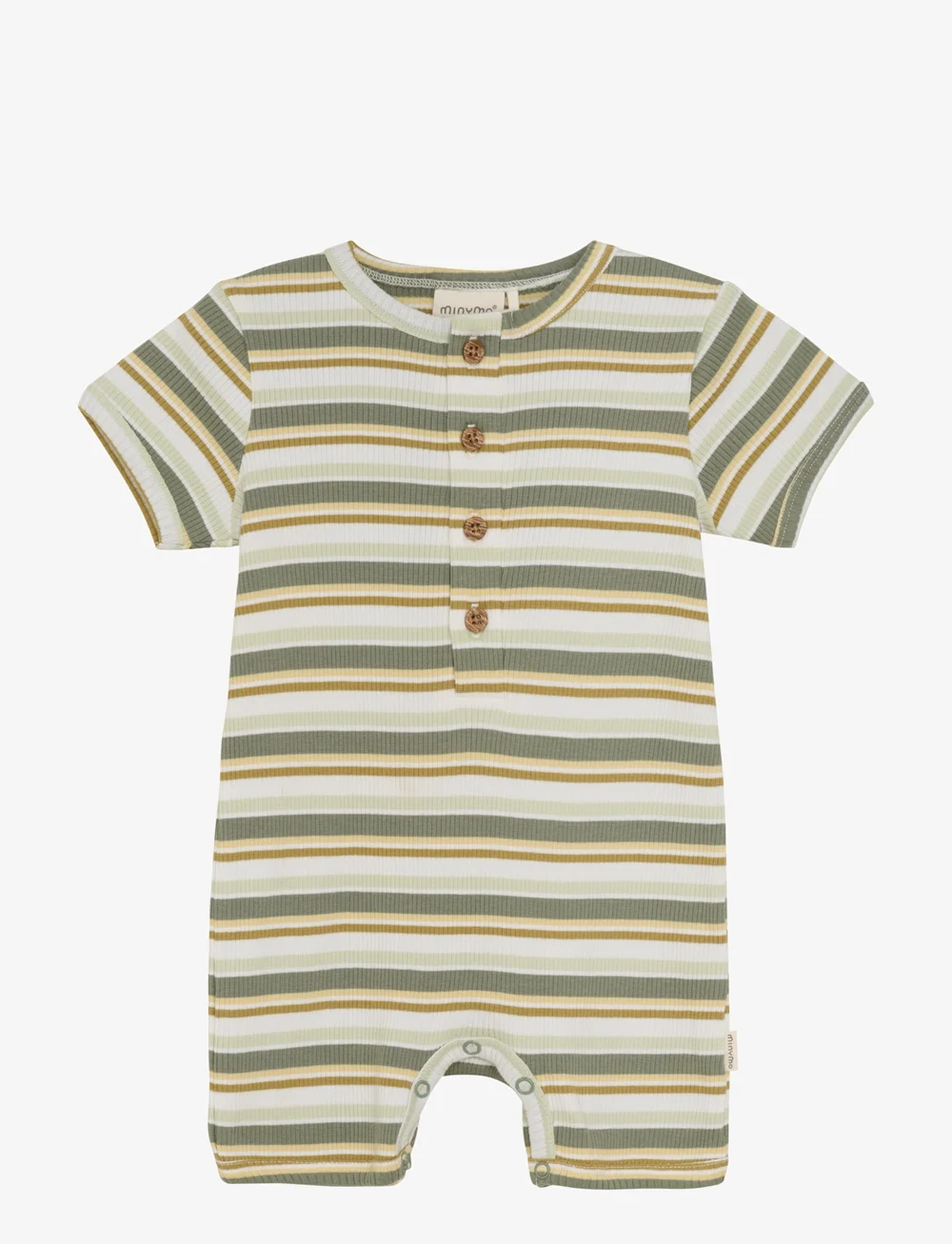 Minymo - Suit SS Y/D Rib - ar īsām piedurknēm - sea spray - 0