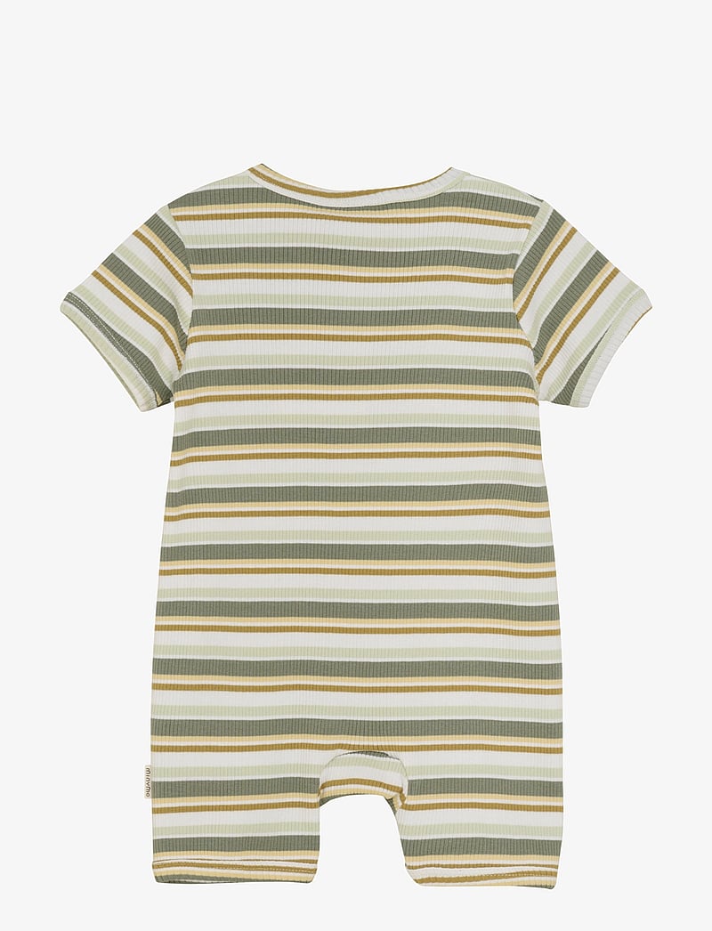 Minymo - Suit SS Y/D Rib - short-sleeved - sea spray - 1