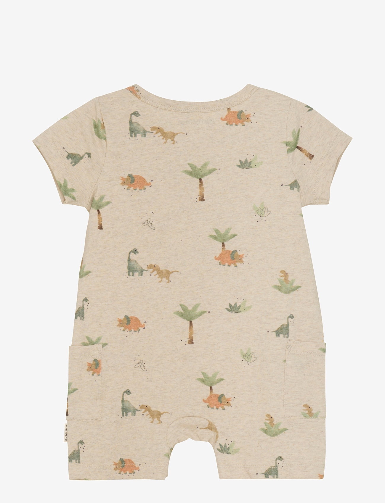 Minymo - Suit SS AOP - gifts below 15000kr - light beige melange - 1