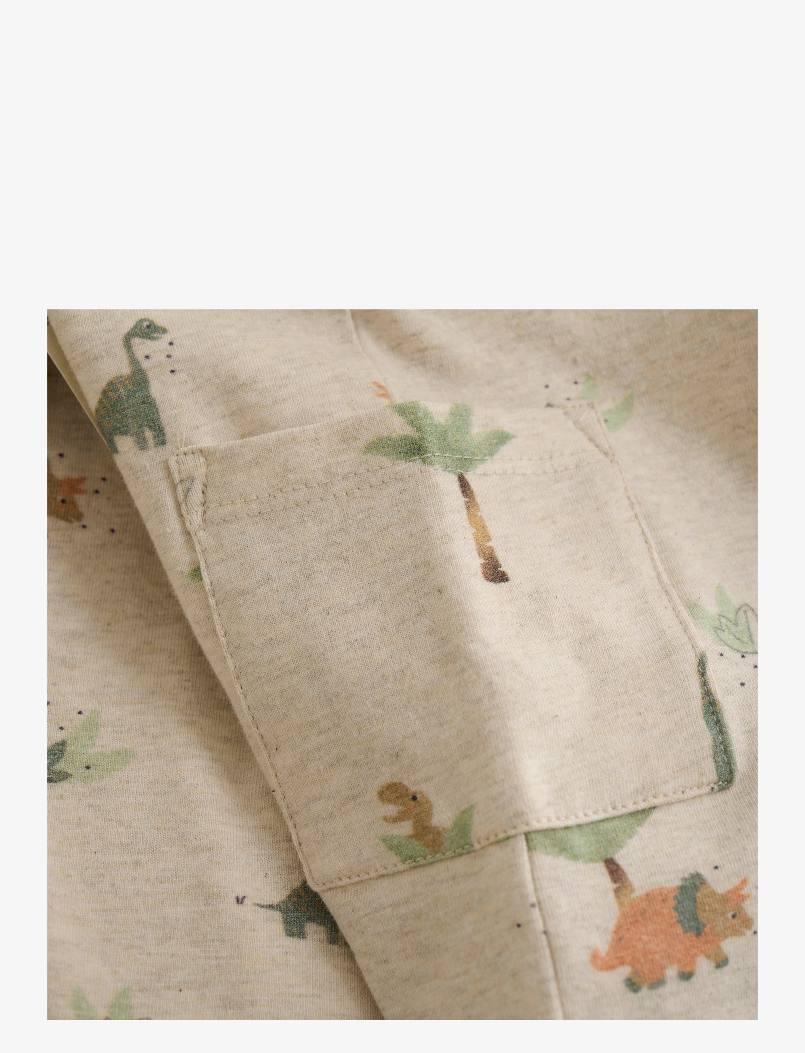 Minymo - Suit SS AOP - summer savings - light beige melange - 2